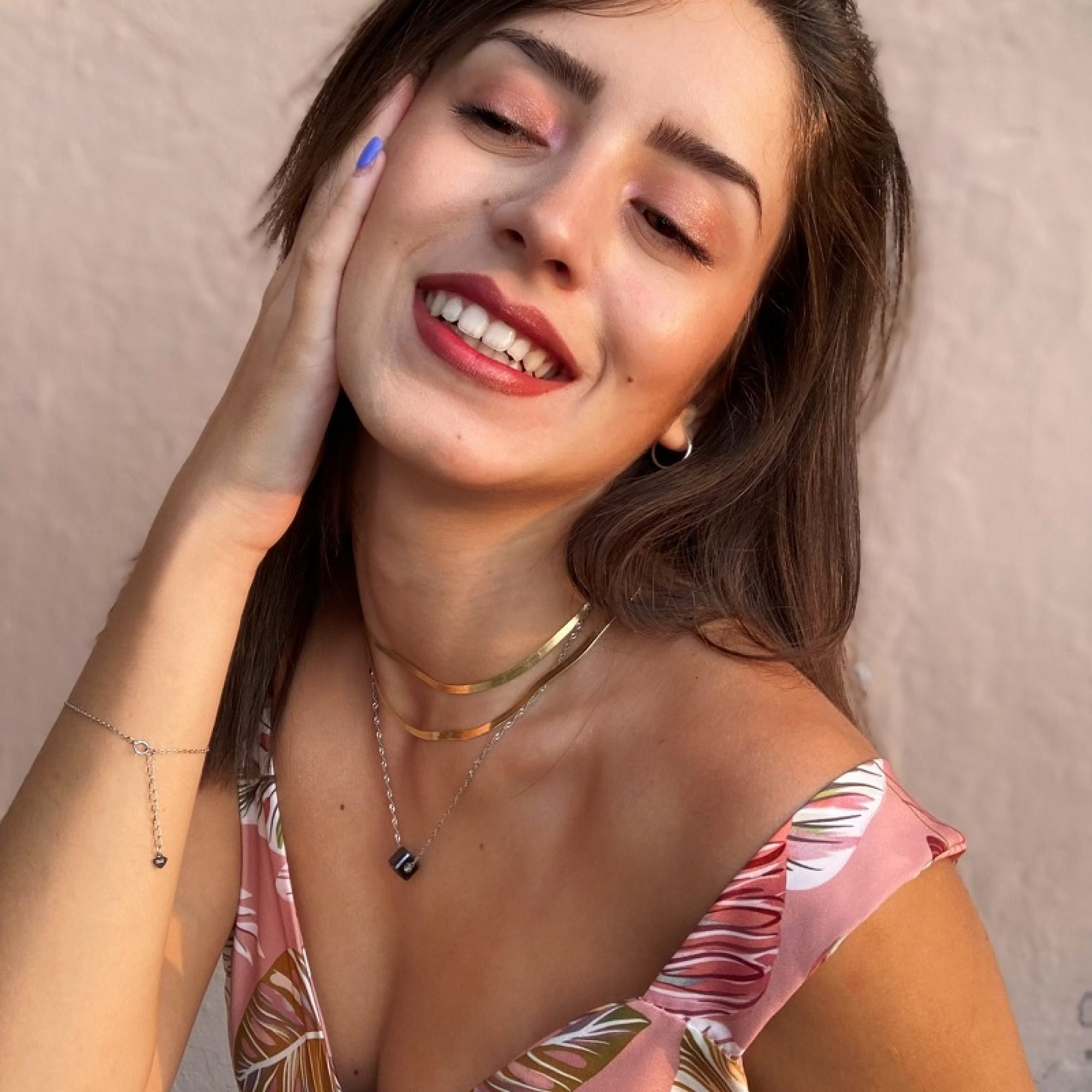 Κολιέ με χάντρα μαύρη