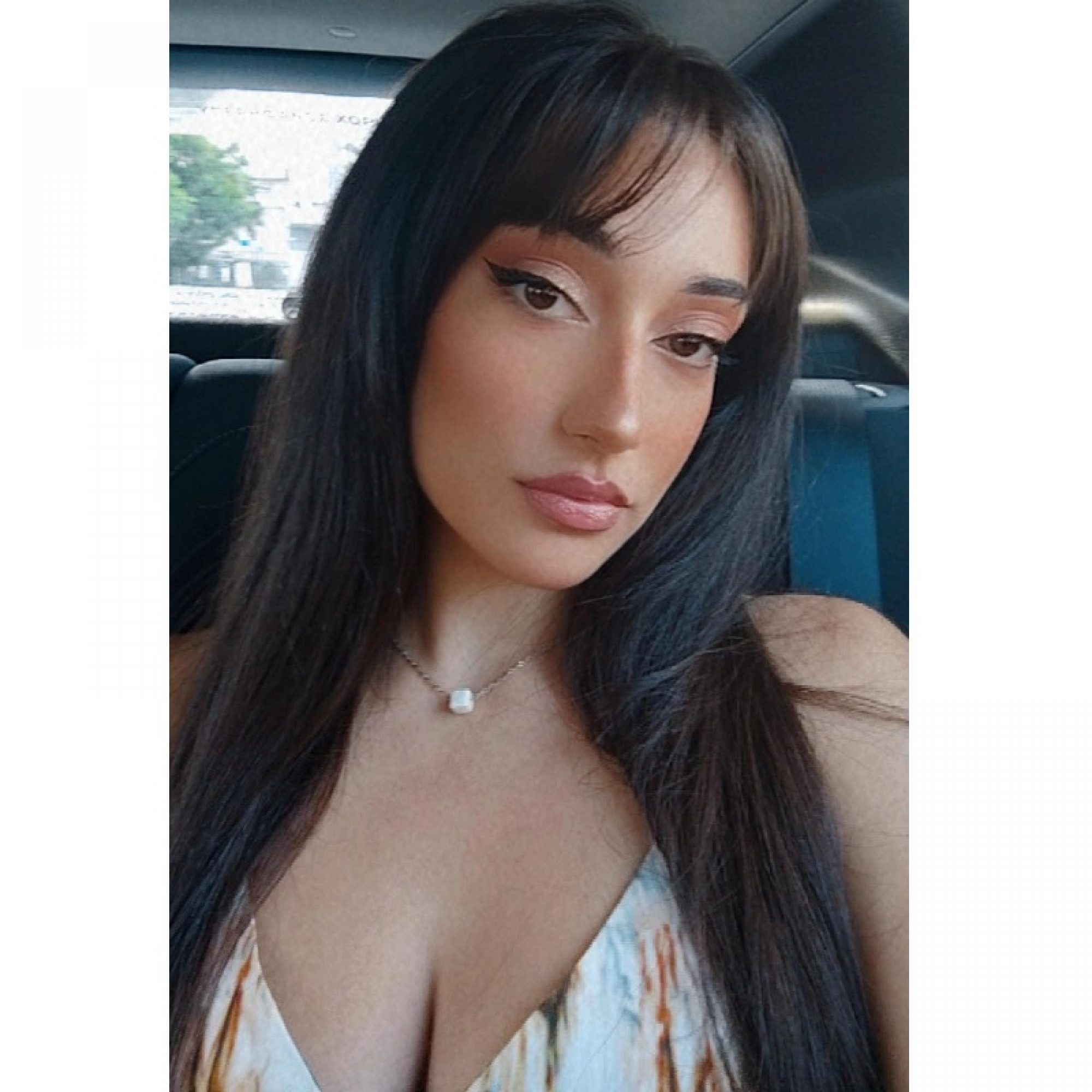 Κολιέ με χάντρα λευκή