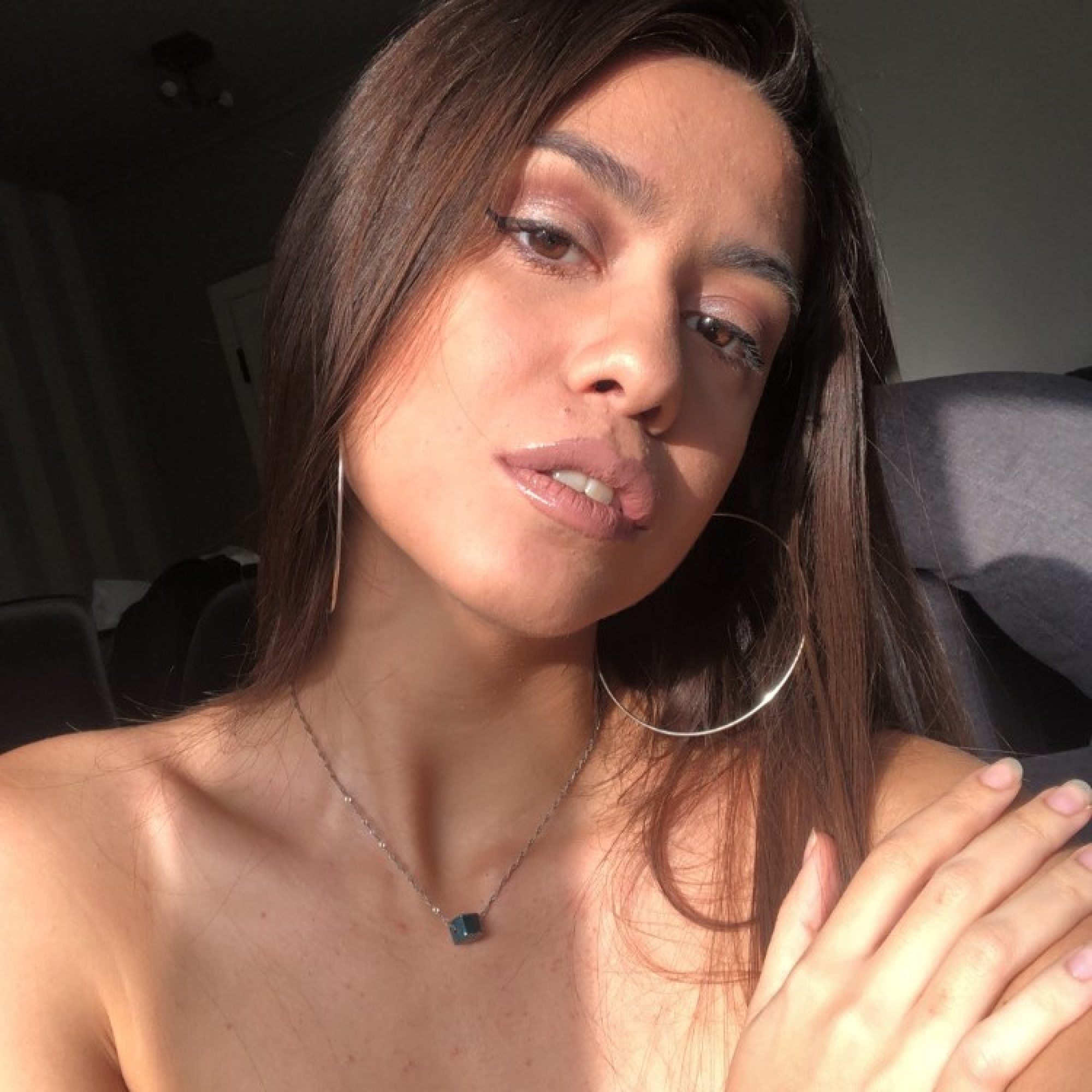 Forest green bead necklace