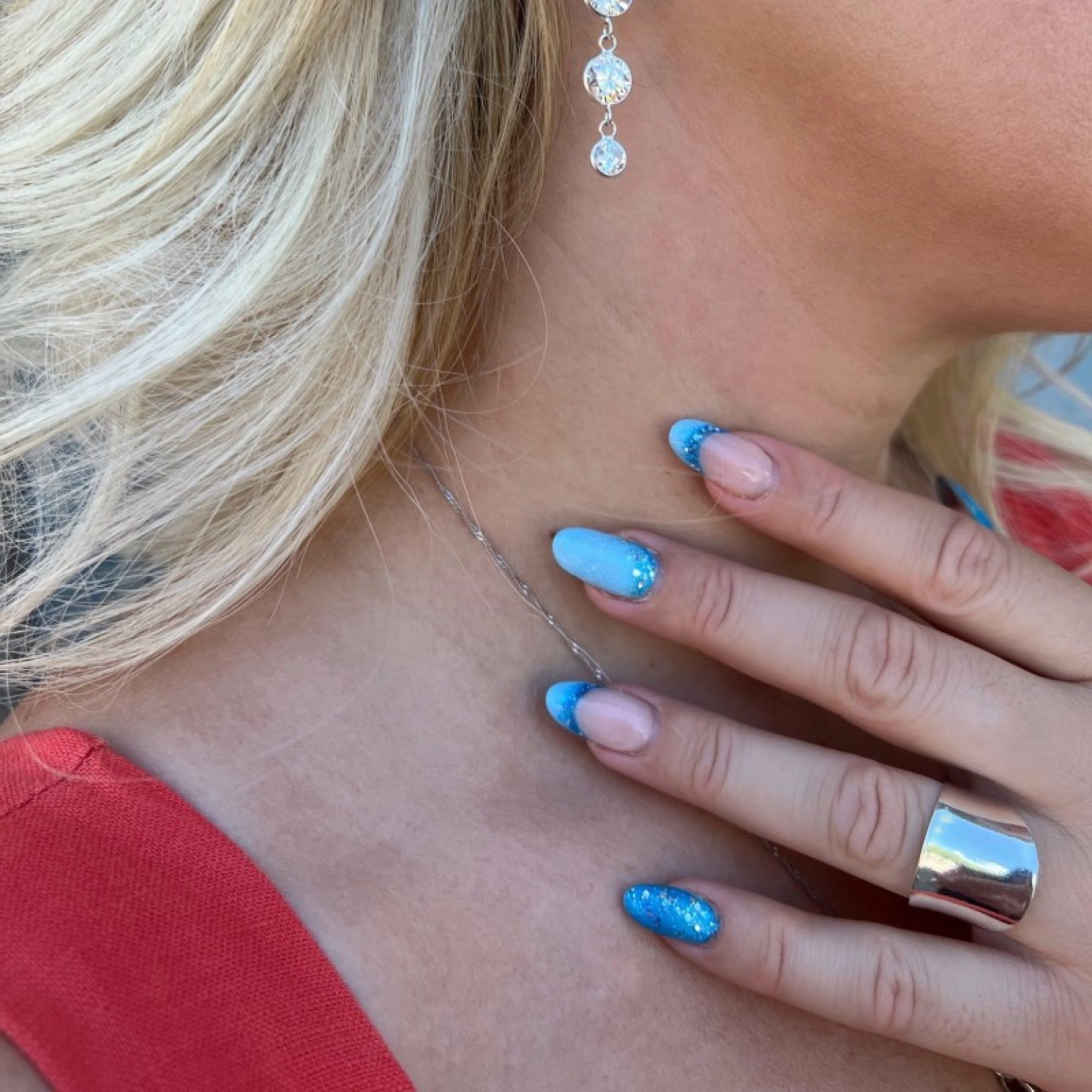 Silver polished ring