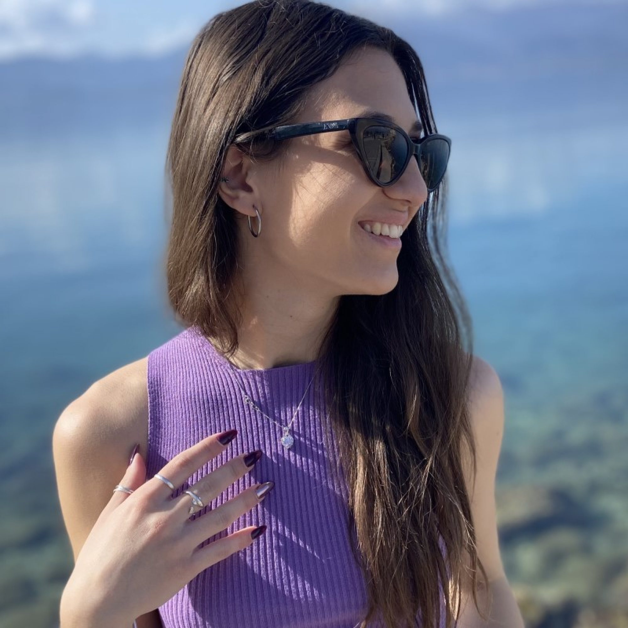 Κολιέ καρδιά με ζιργκόν πέτρες