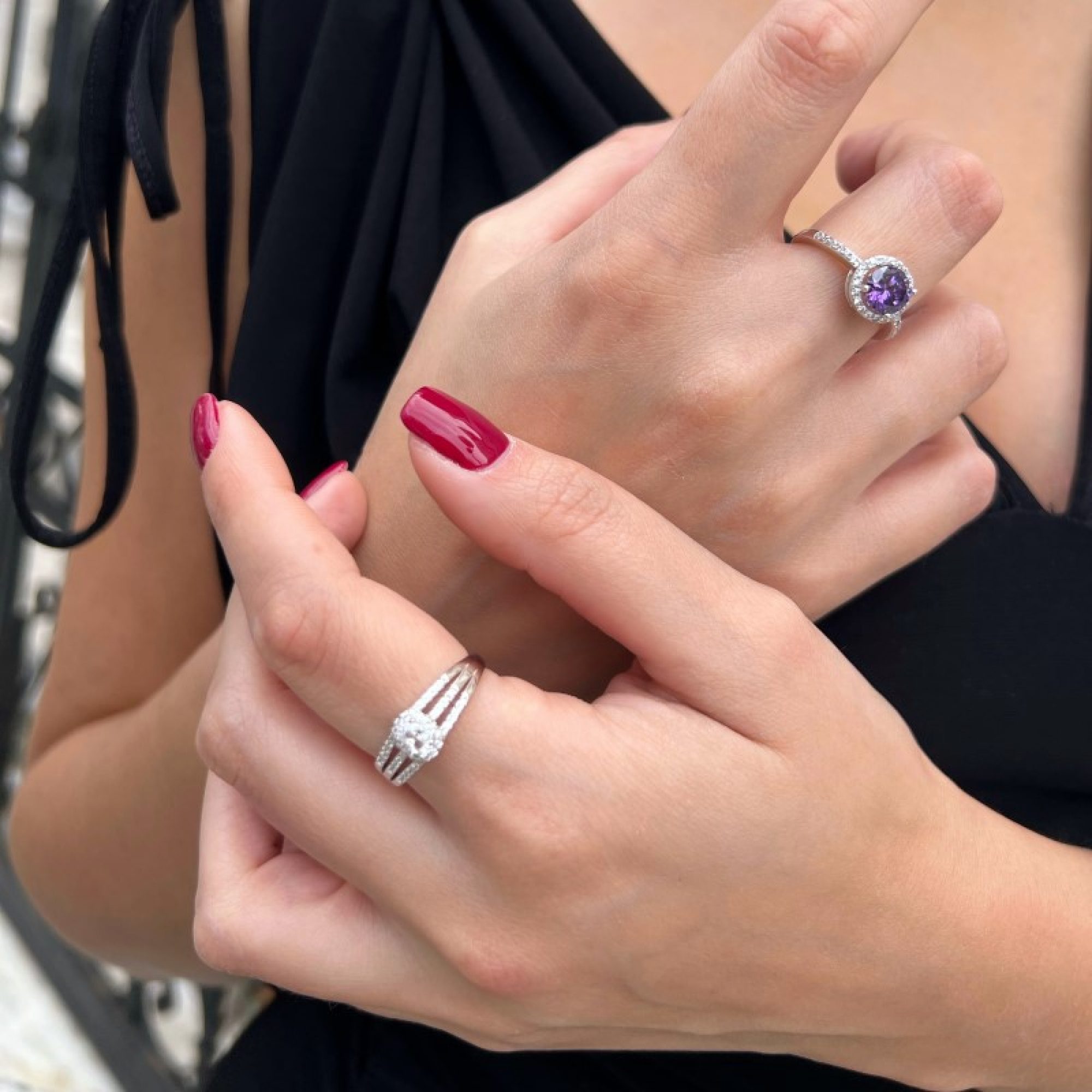 Δαχτυλίδι με πέτρες ζιργκόν