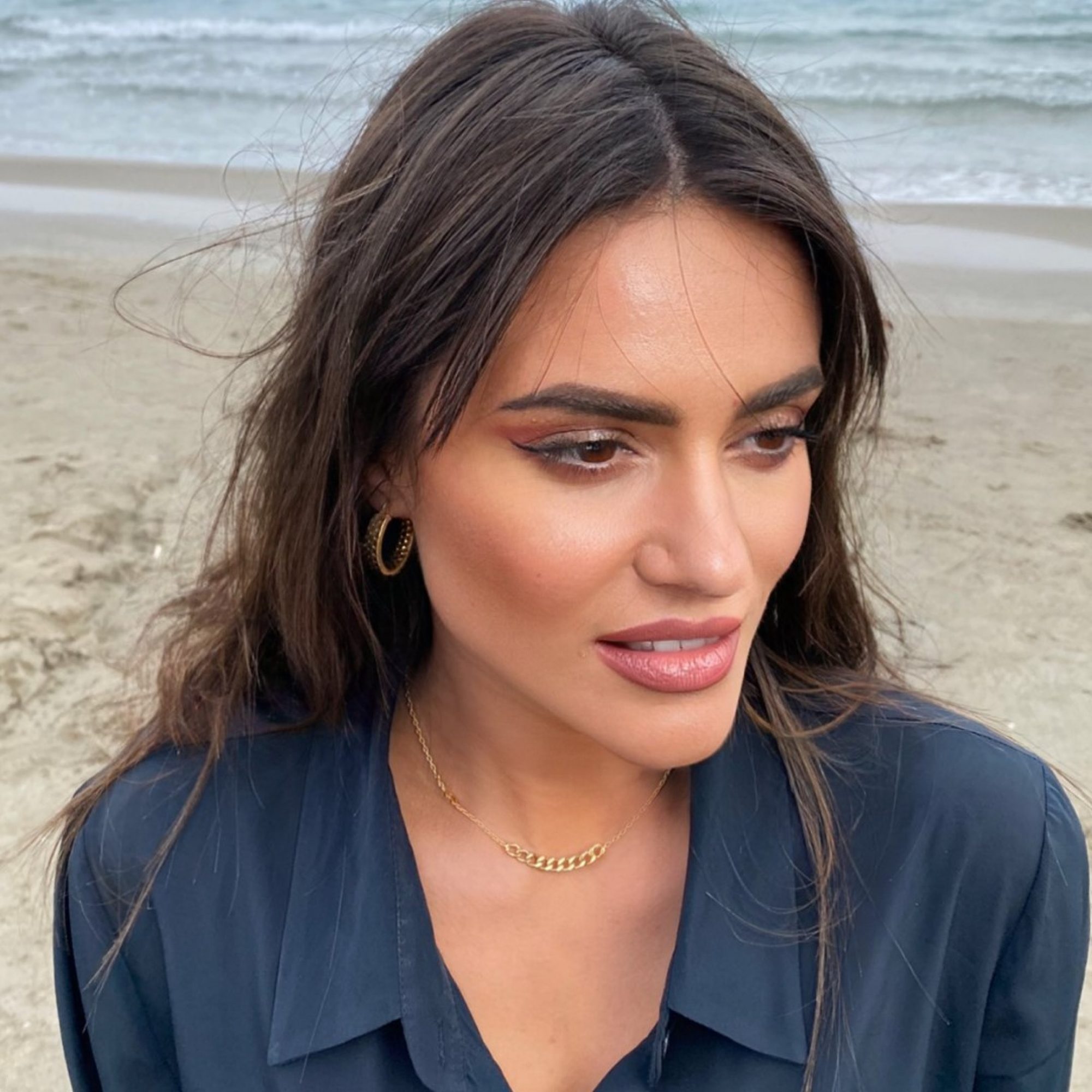 Gold plated chain necklace