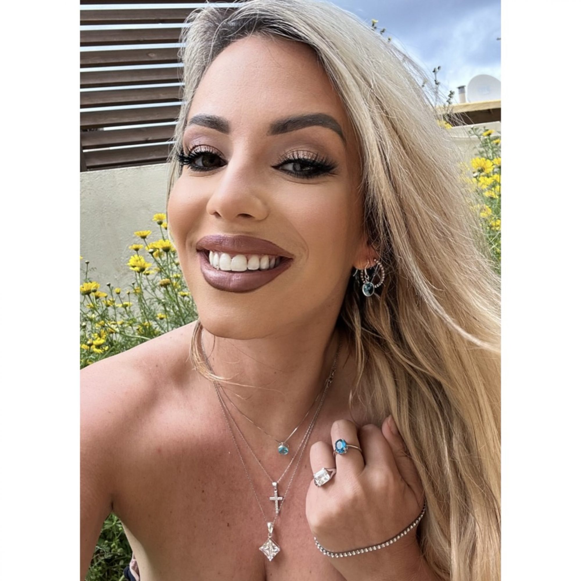 Κολιέ με πέτρα άκουα μαρίν