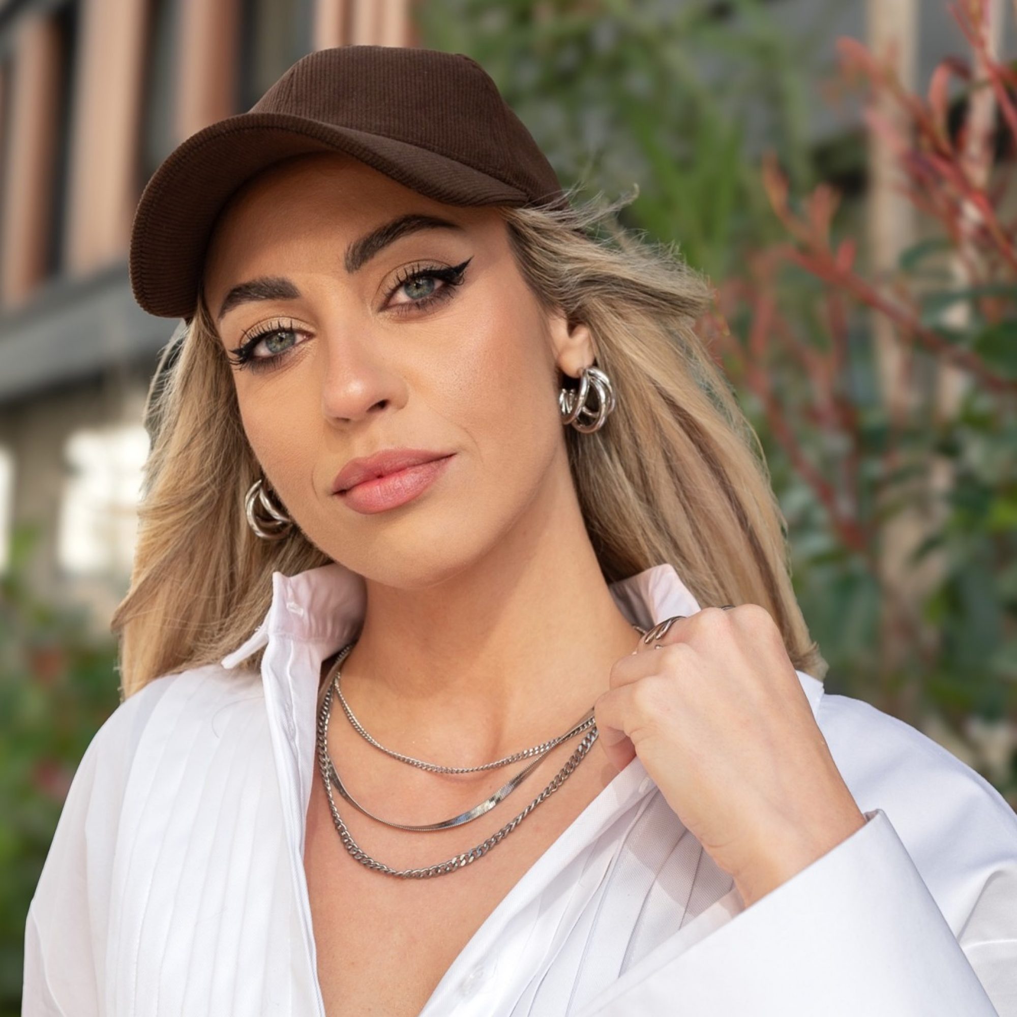 Triple steel necklace