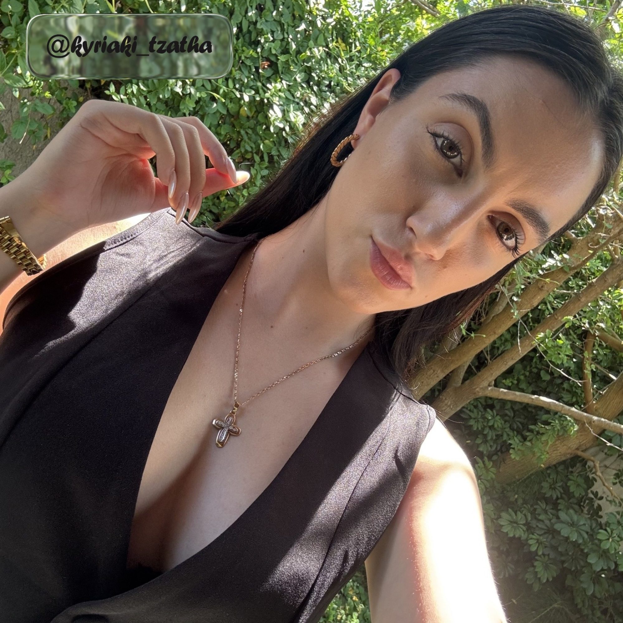 Gold plated steel hoops