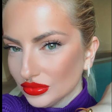 Επίχρυσα σκουλαρίκια με πέτρες ζιργκόν