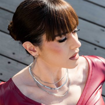 Triple steel necklace
