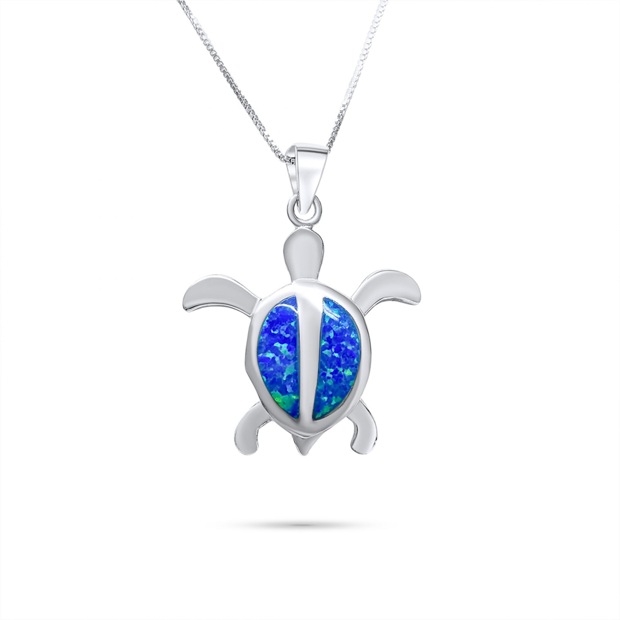 Opal turtle pendant