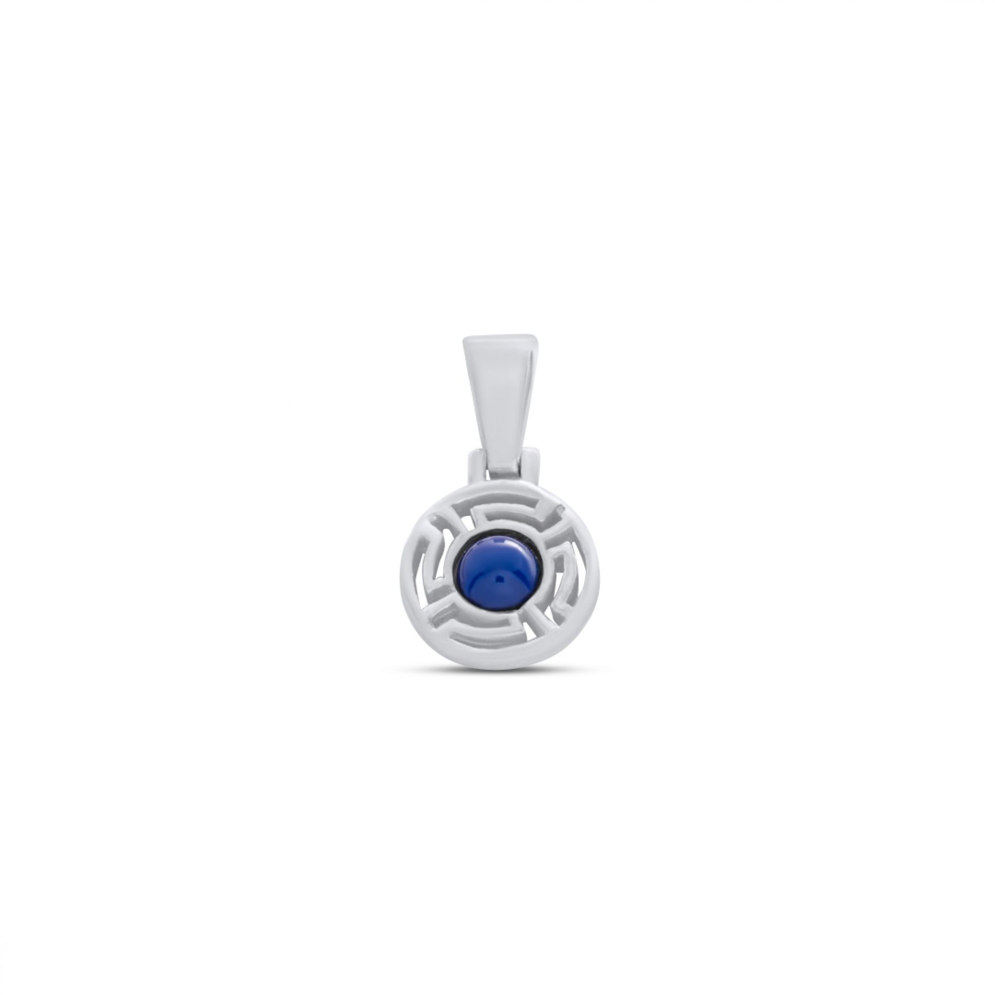 Meander pendant with lapis lazuli stone