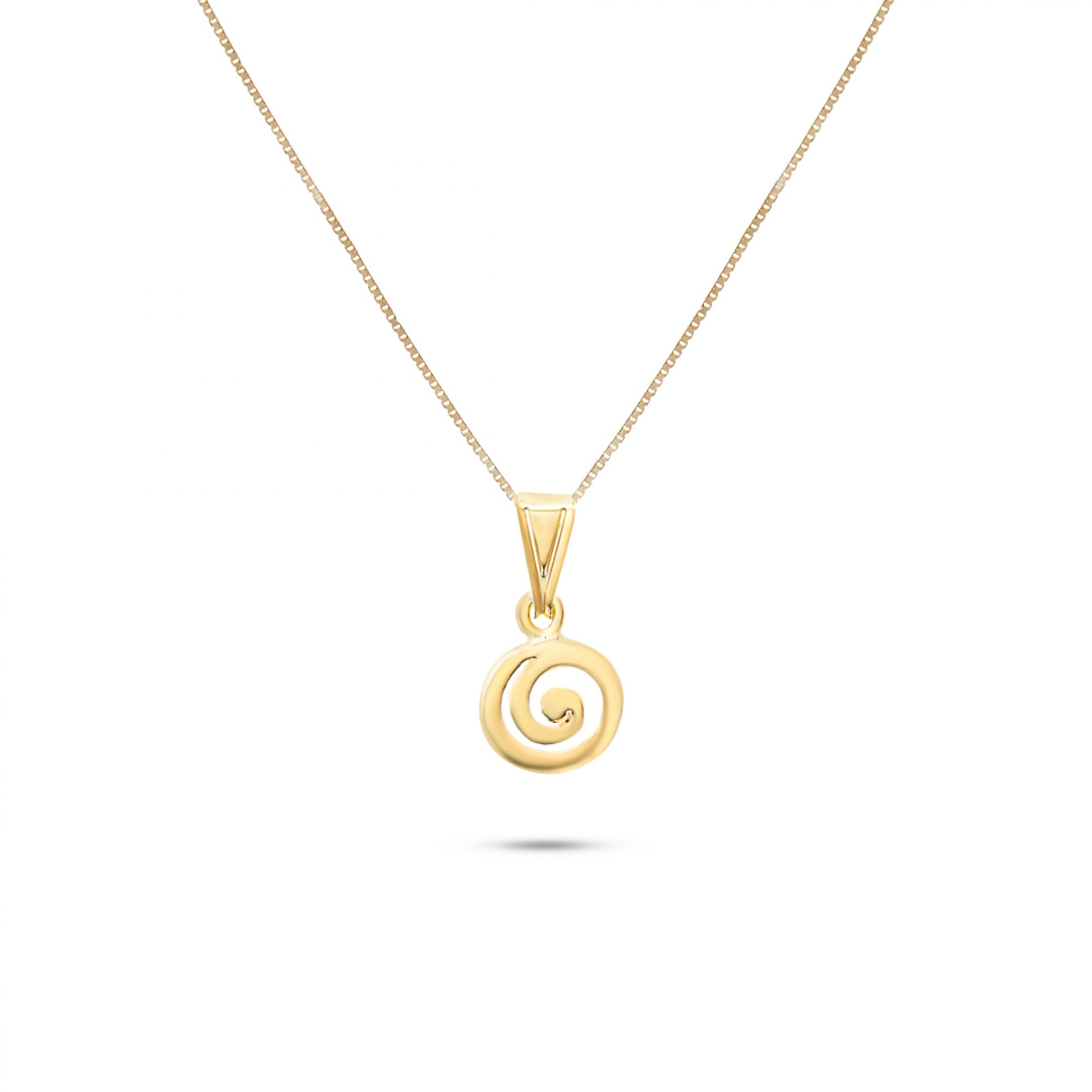 Gold plated meander pendant 