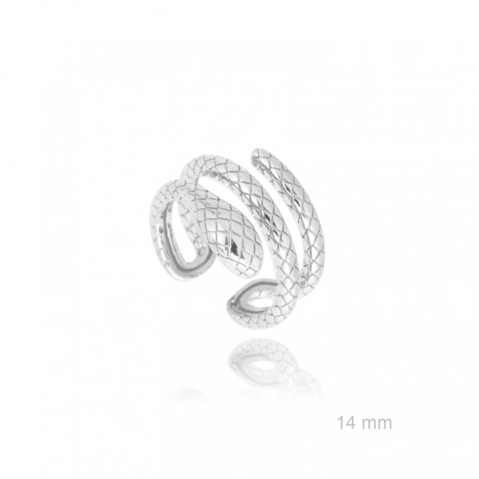 Silver snake ring