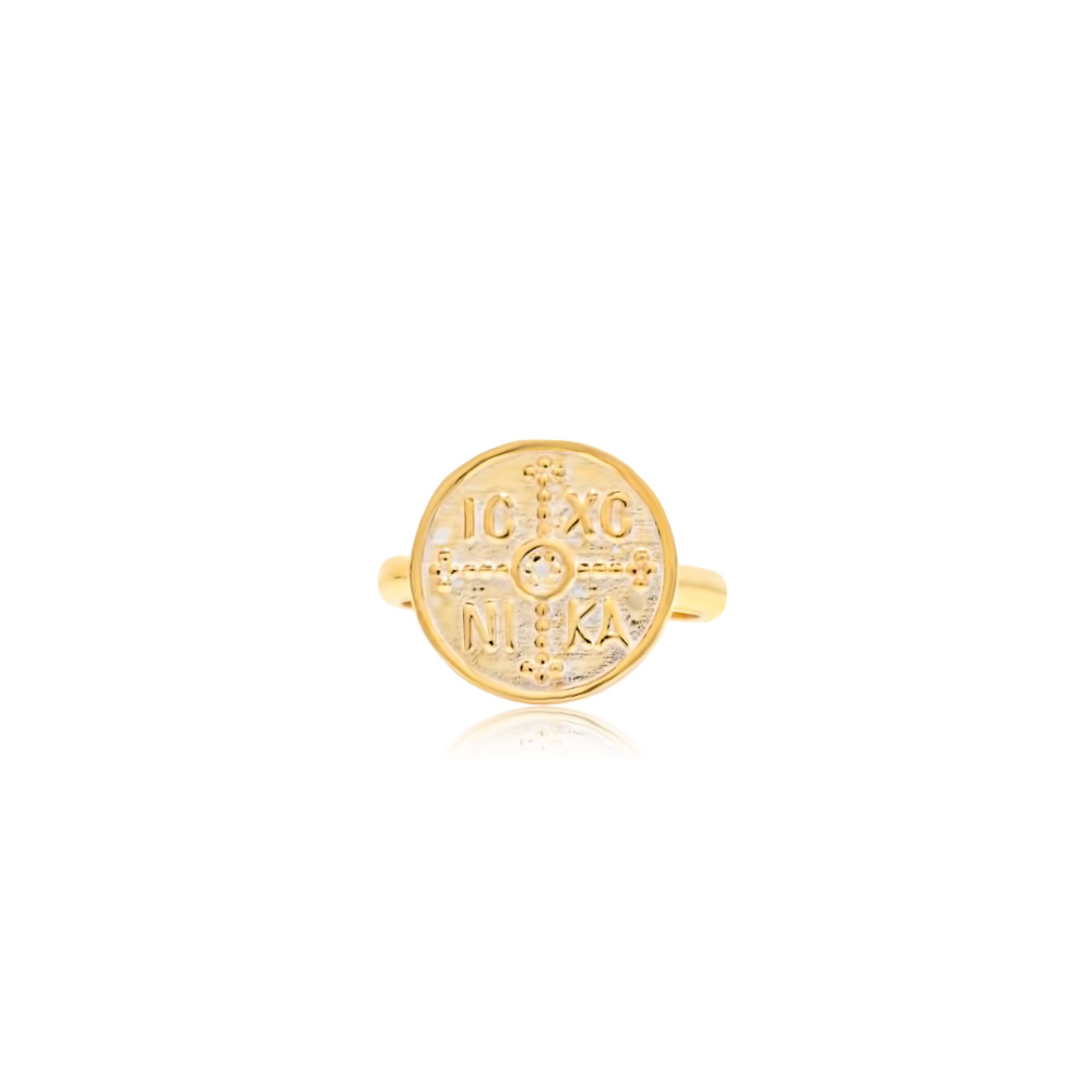 Gold plated constantine ring