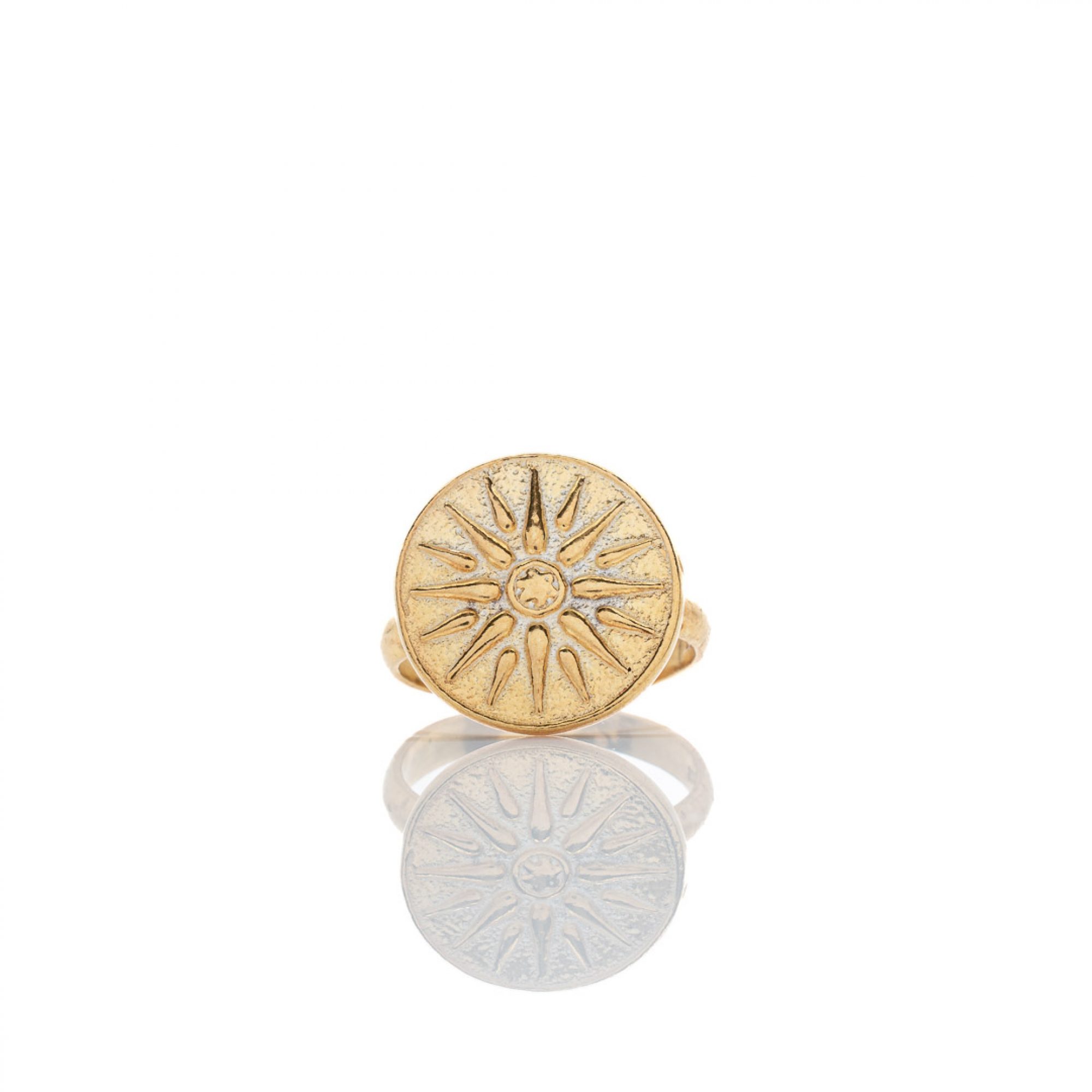 Gold plated Vergina star ring