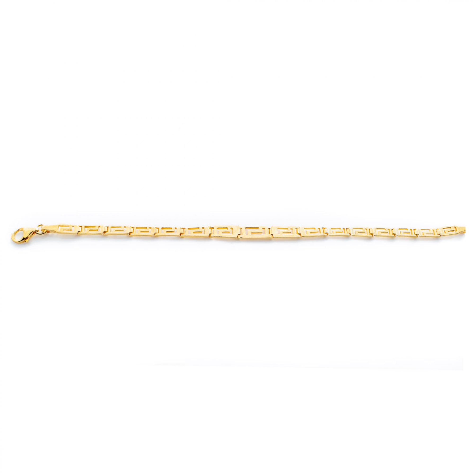 Gold plated meander bracelet