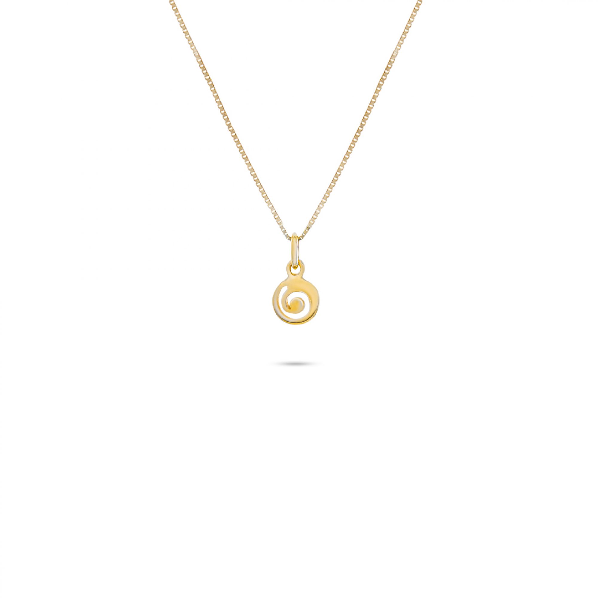 Gold plated meander pendant 