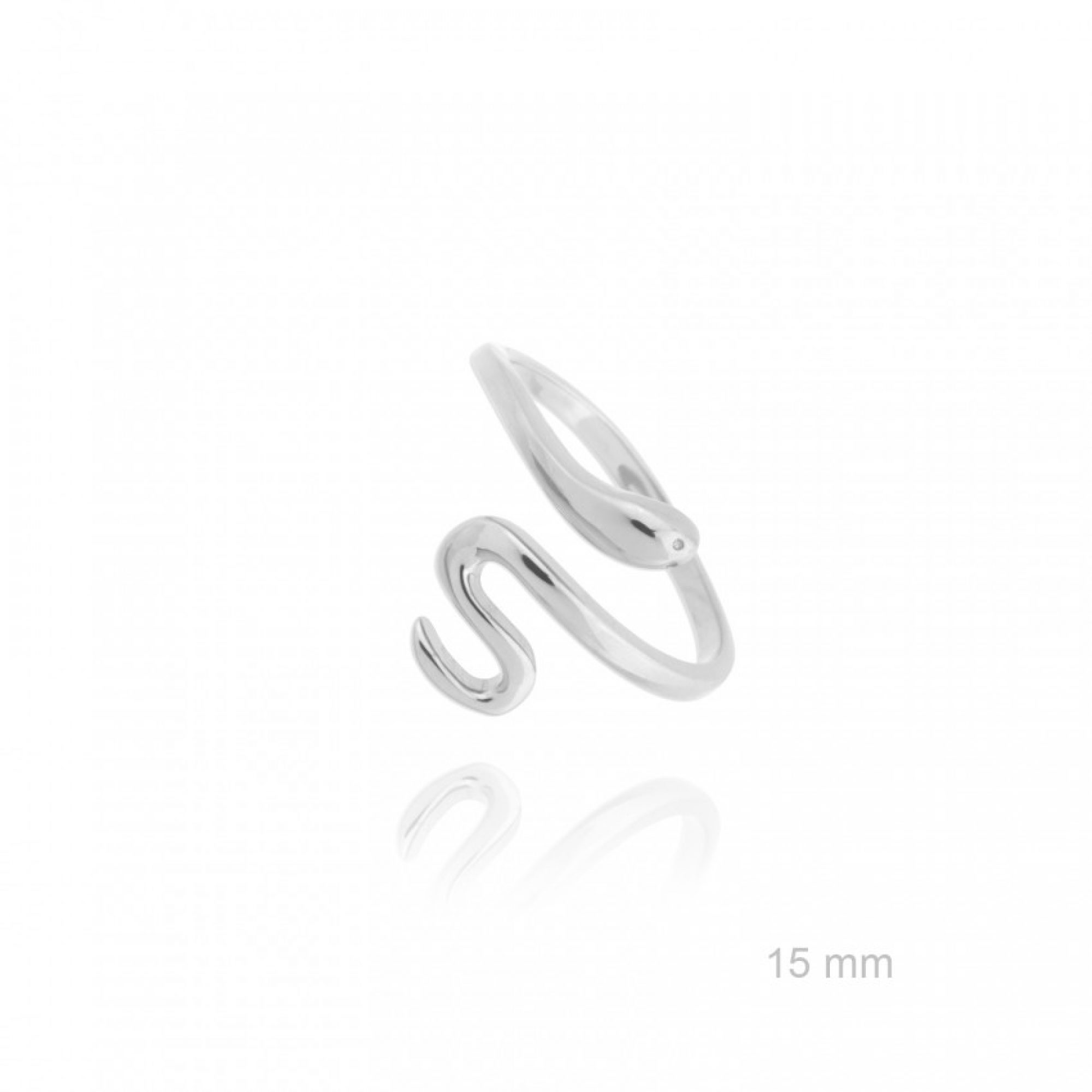 Silver snake ring