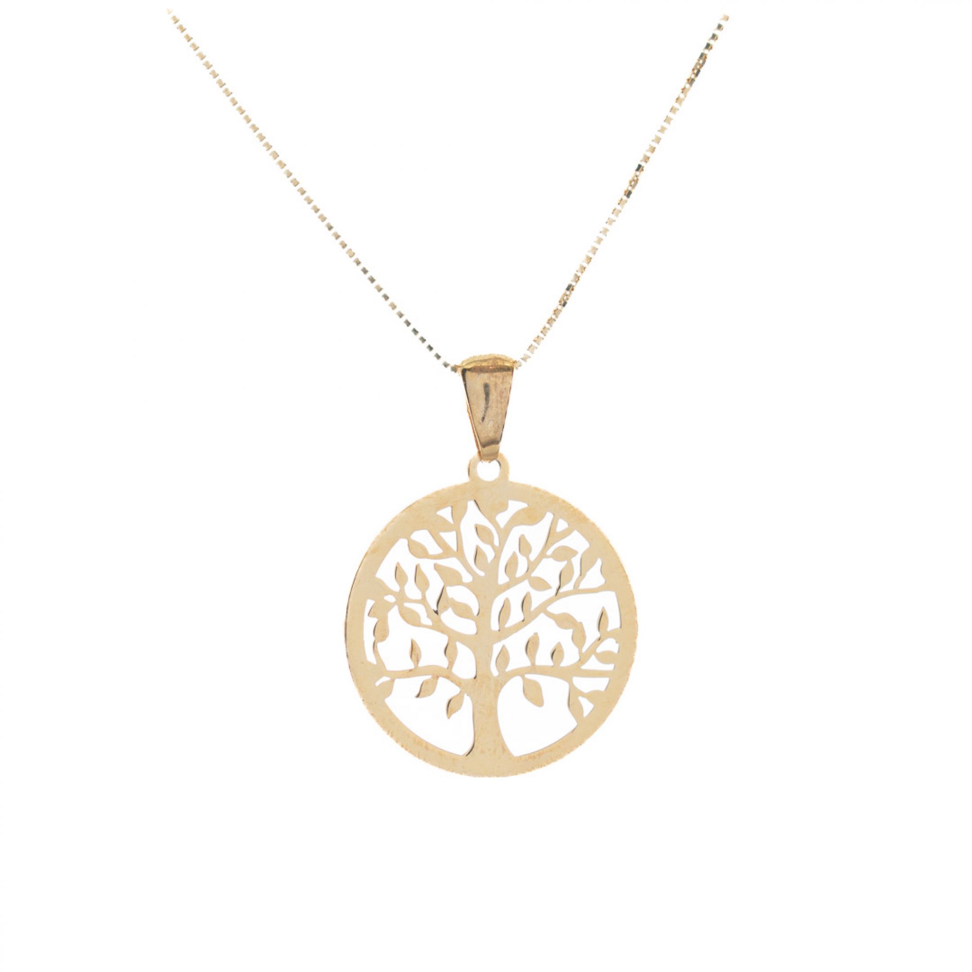 Gold plated Tree of life necklace