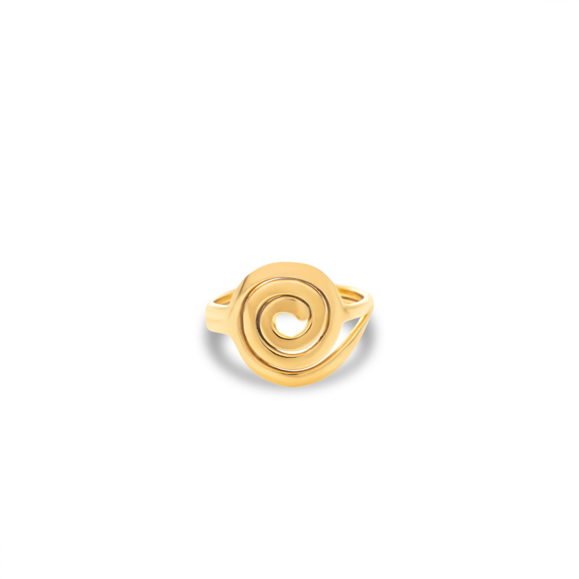 Gold plated meander ring