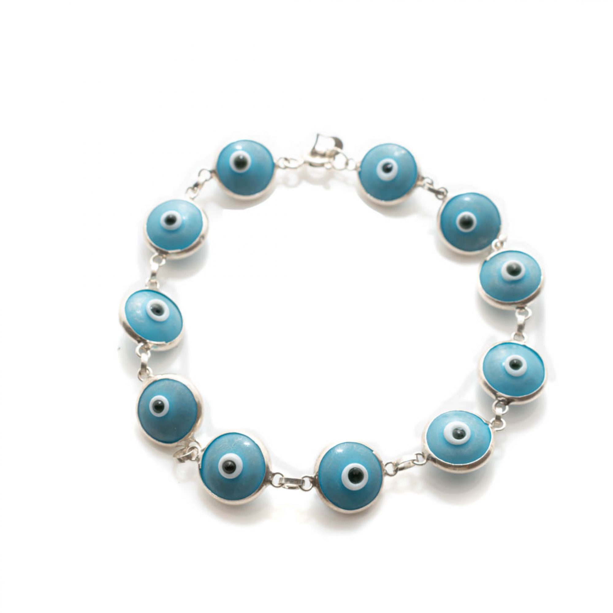 Eye bracelet with turquoise stones