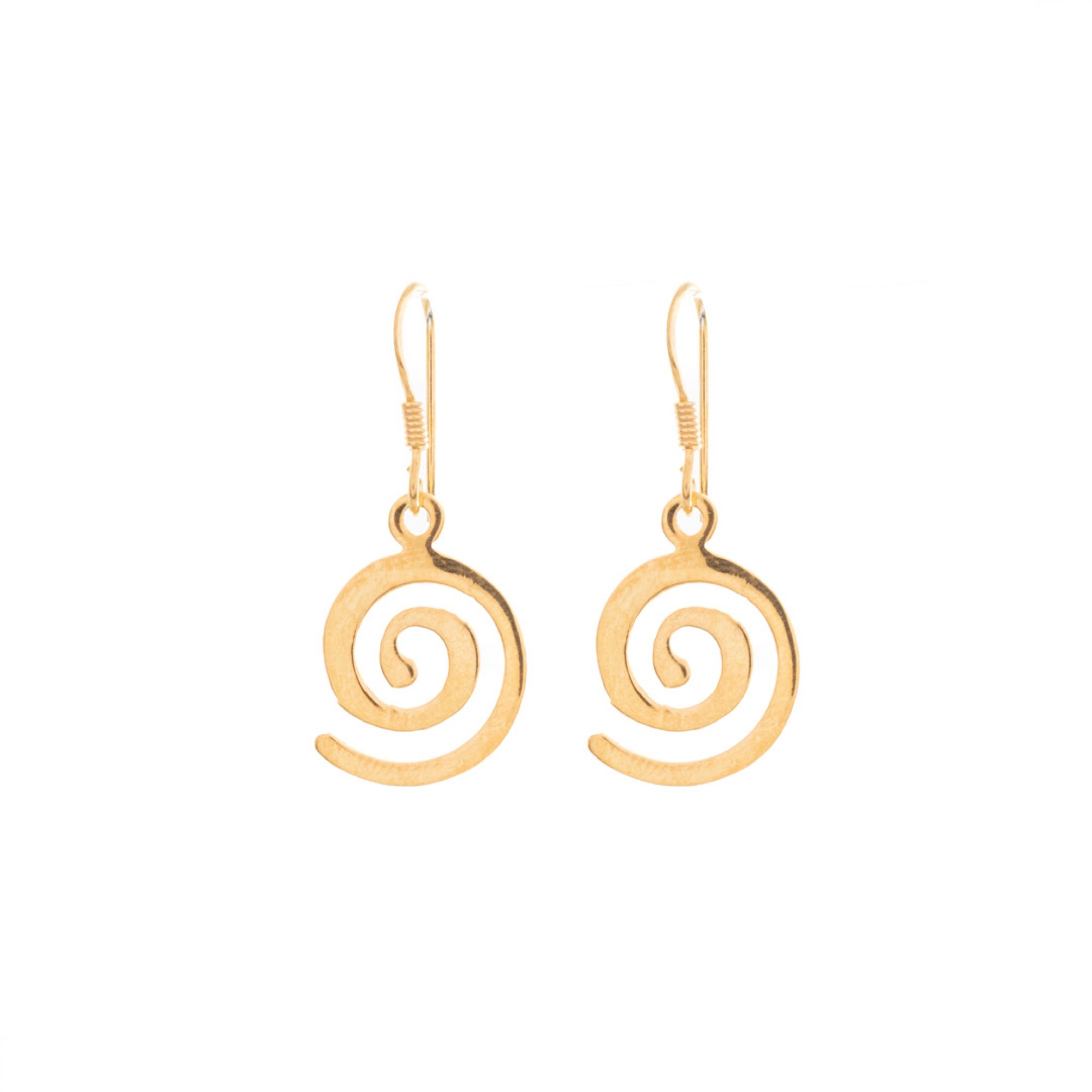 Gold plated meander earrings