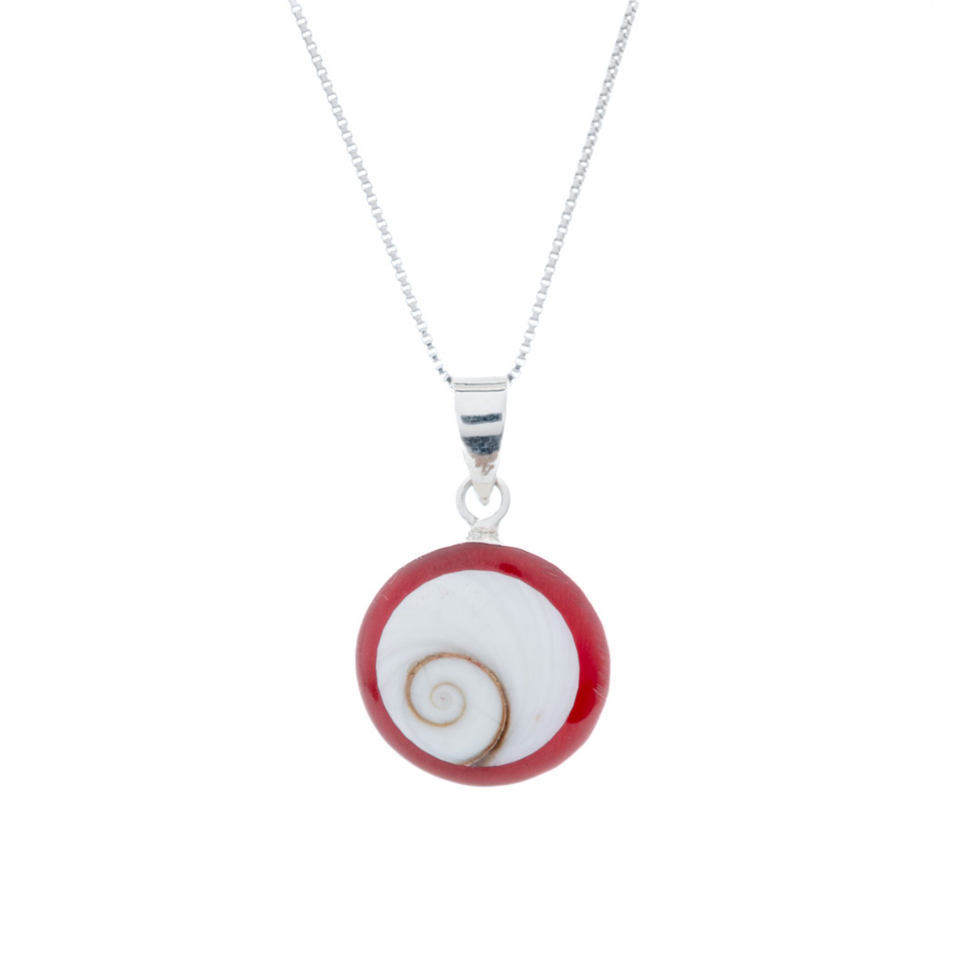 Eye of the sea necklace with coral