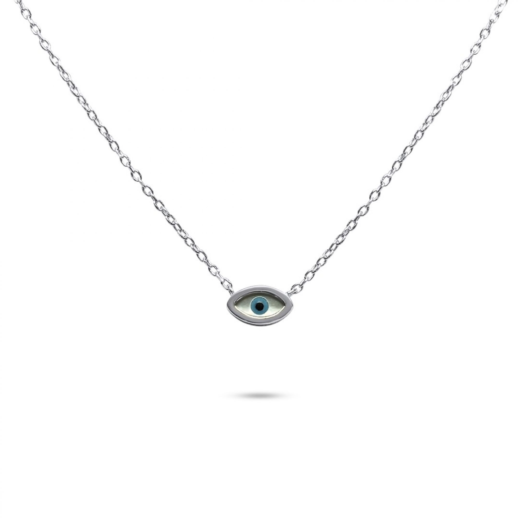 Eye necklace with mother of pearl