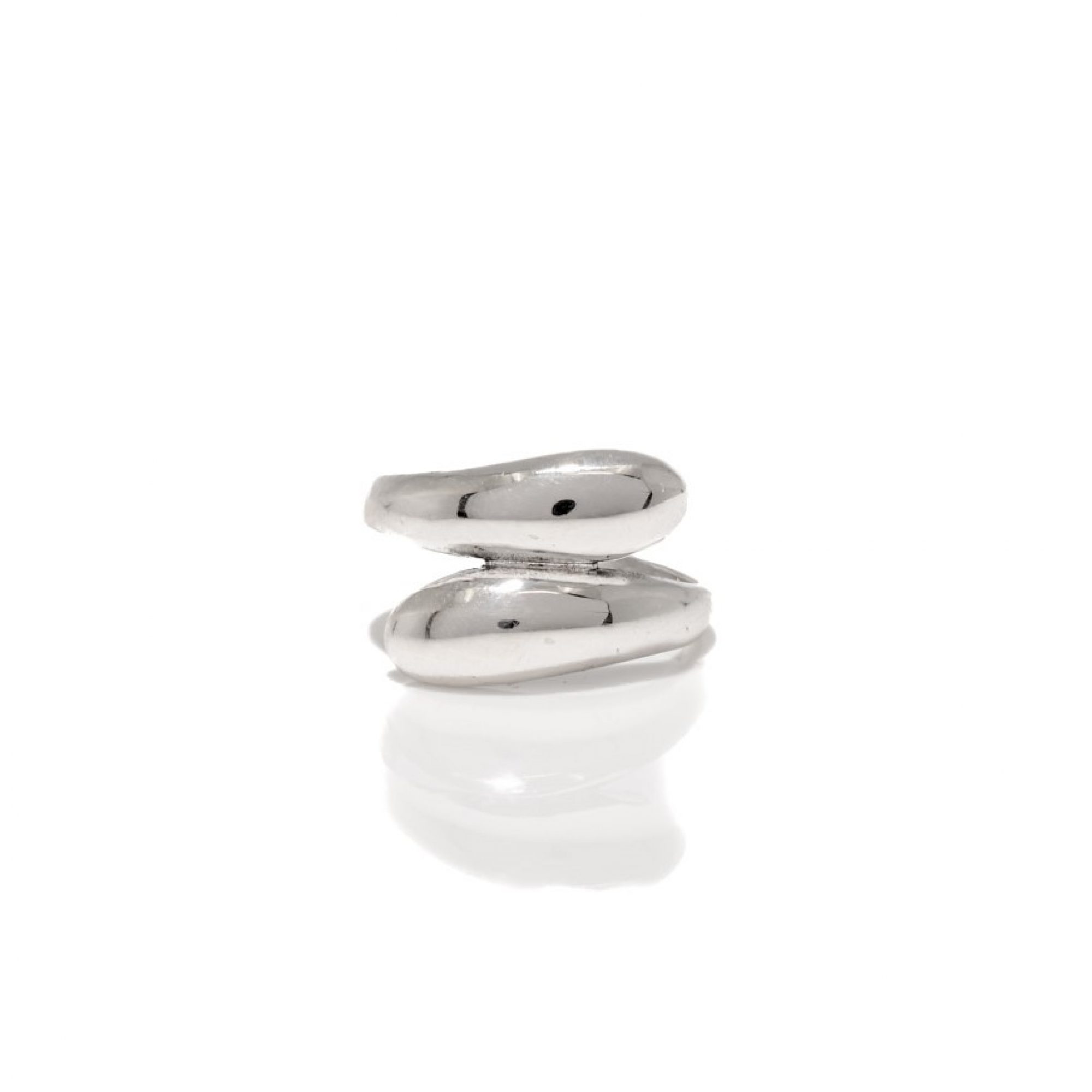 Silver polished ring