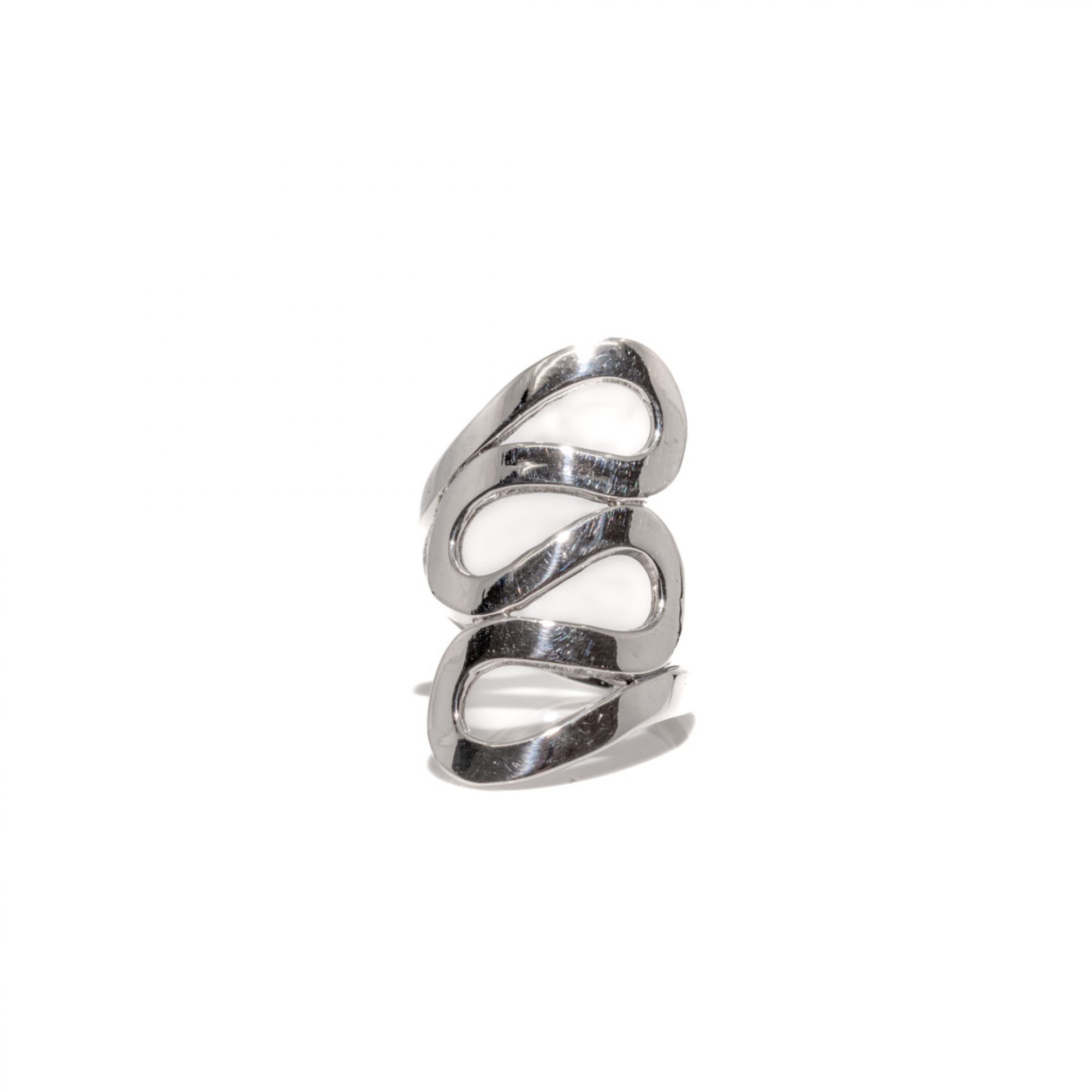 Silver polished ring