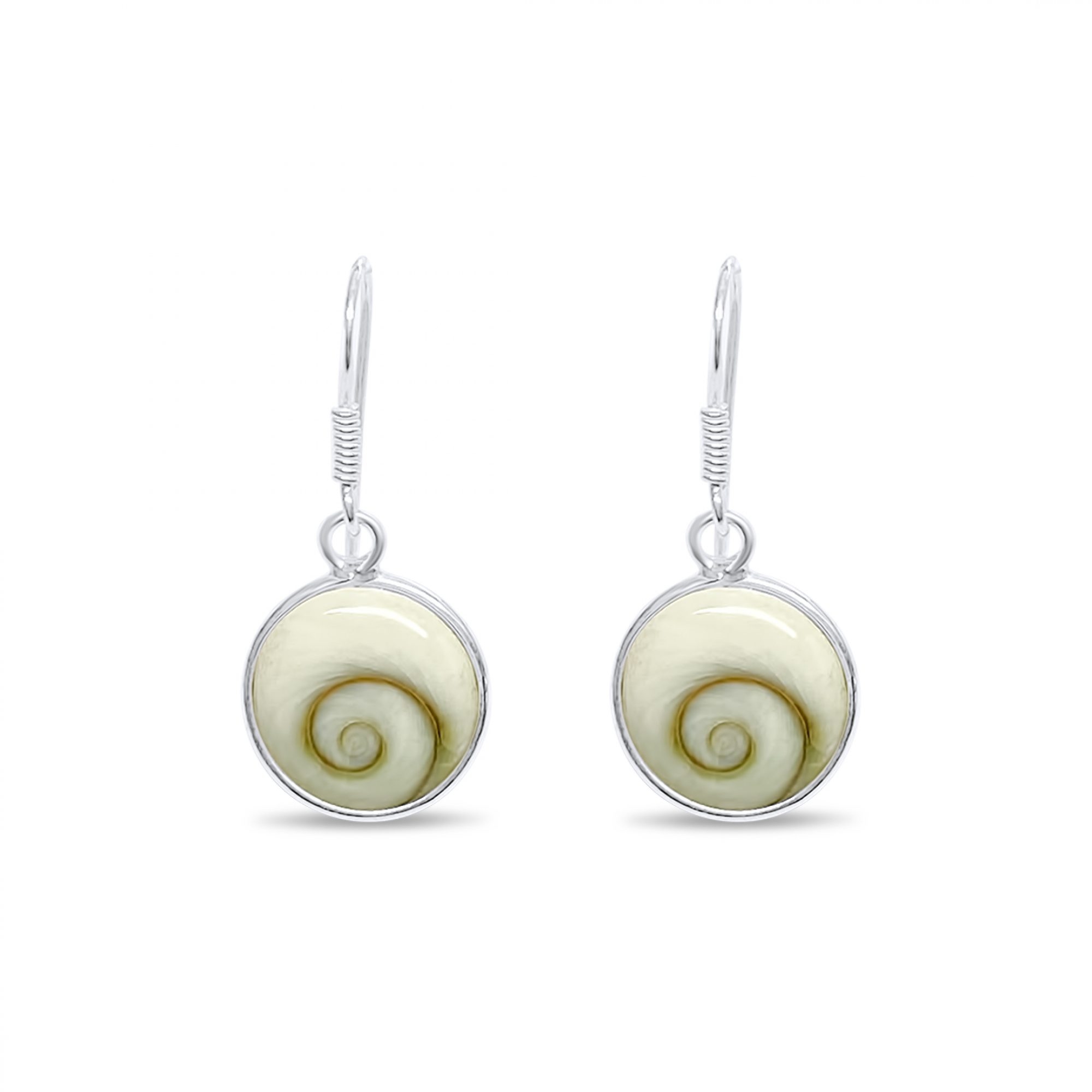 Σκουλαρίκια με μάτι της θάλασσας κρεμαστά