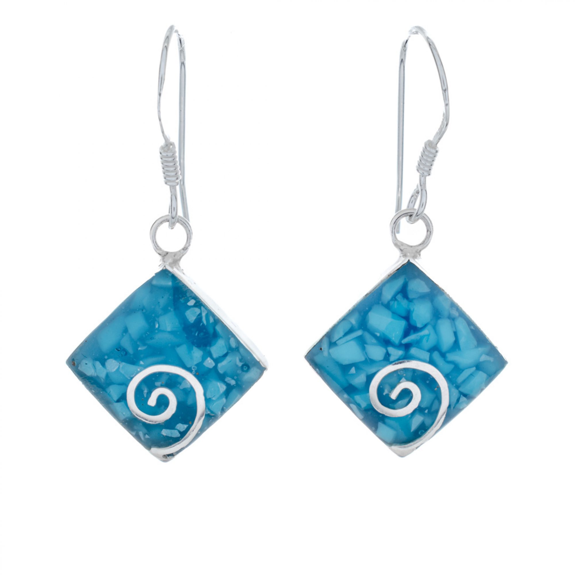 Σκουλαρίκια με κοχύλι κρεμαστά