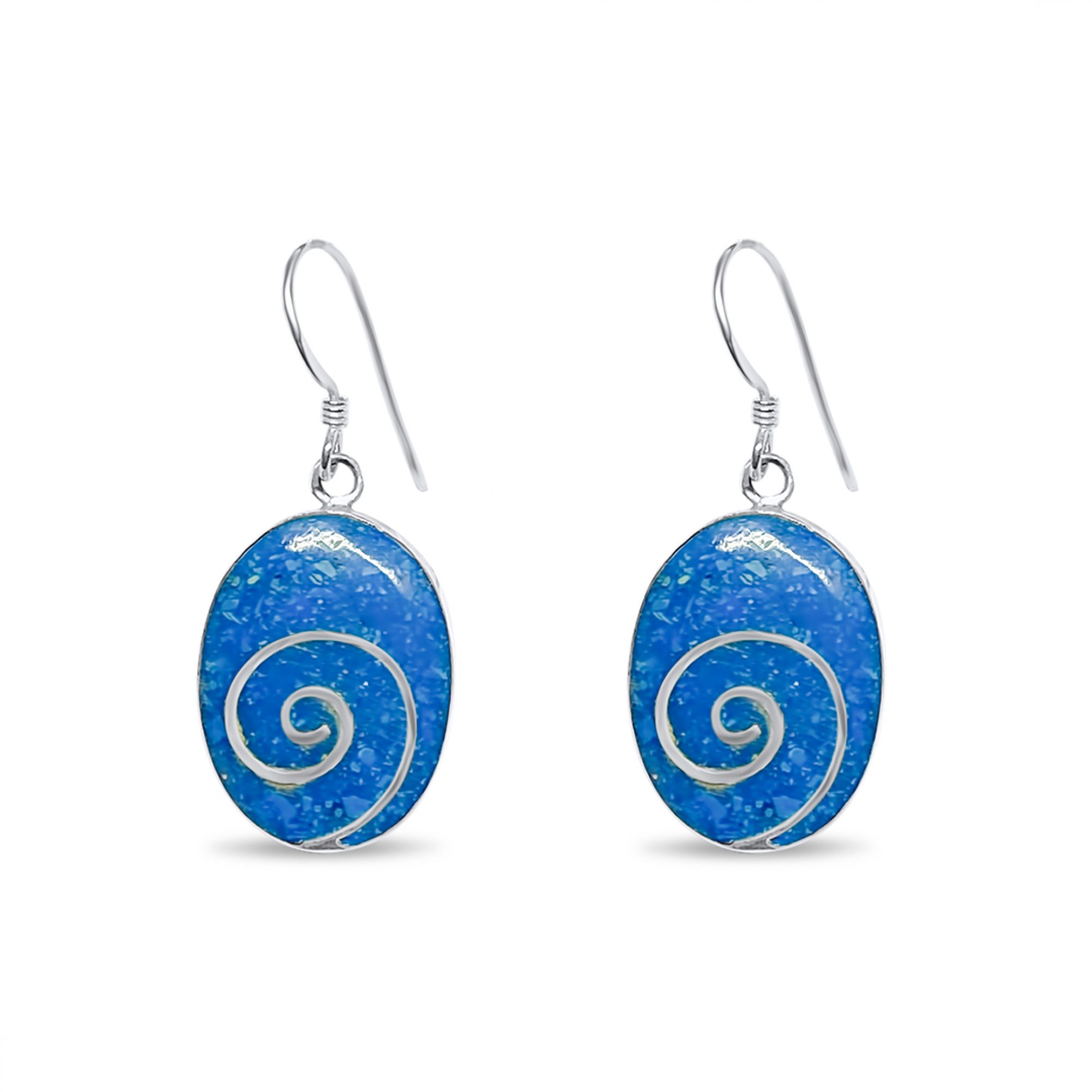 Σκουλαρίκια με κοχύλι κρεμαστά