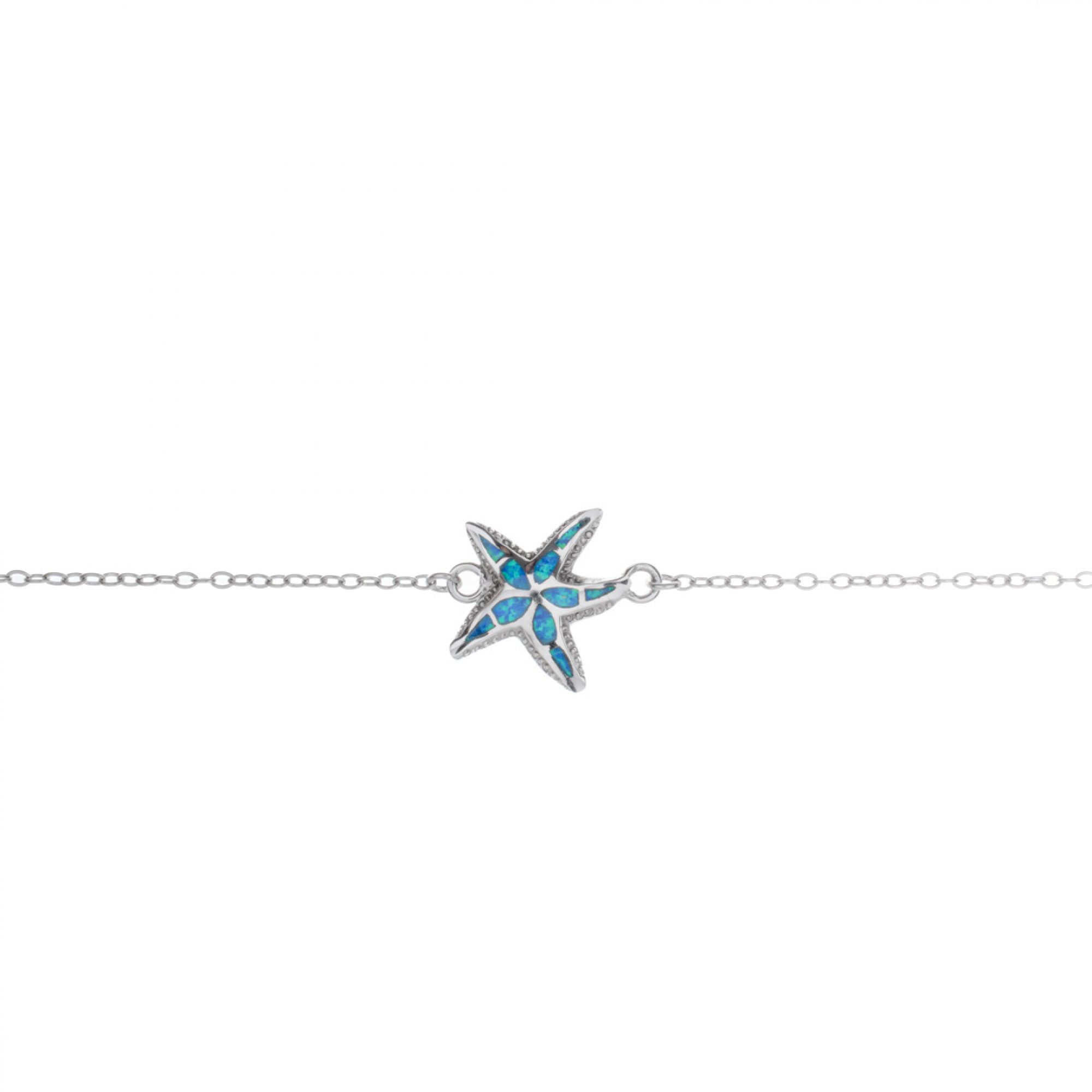 Starfish bracelet with opal stones