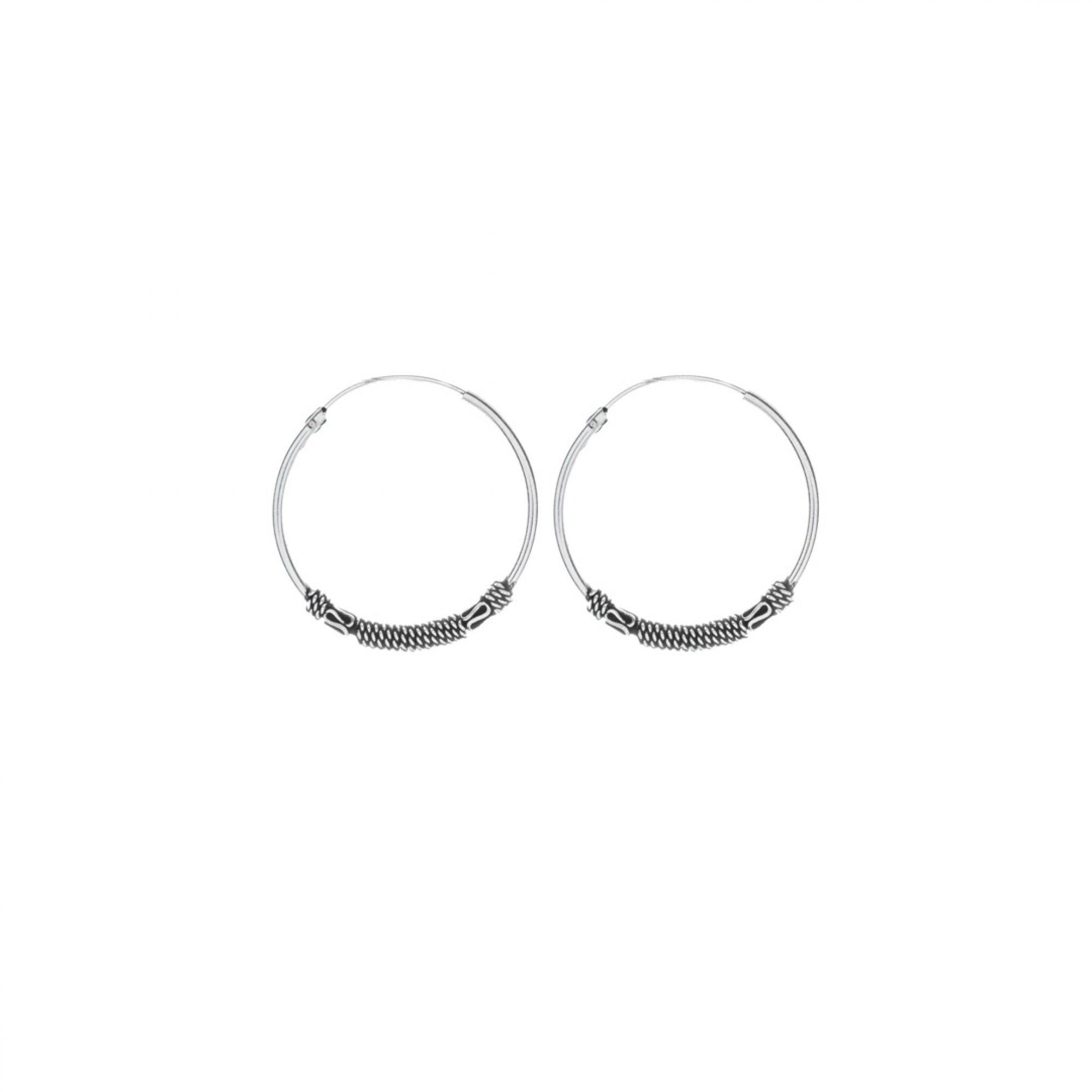 Silver hoops (29mm)