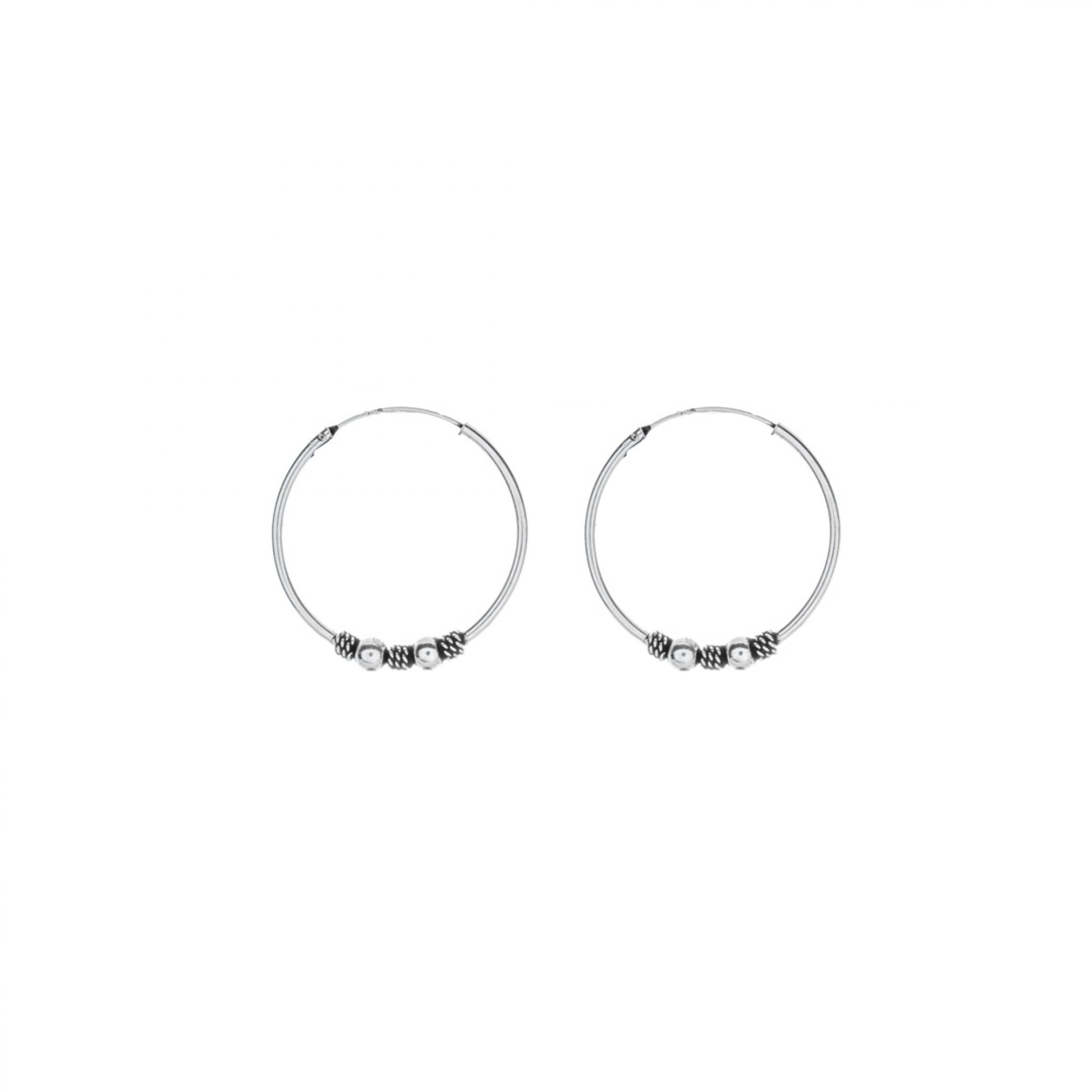 Silver hoops (29mm)