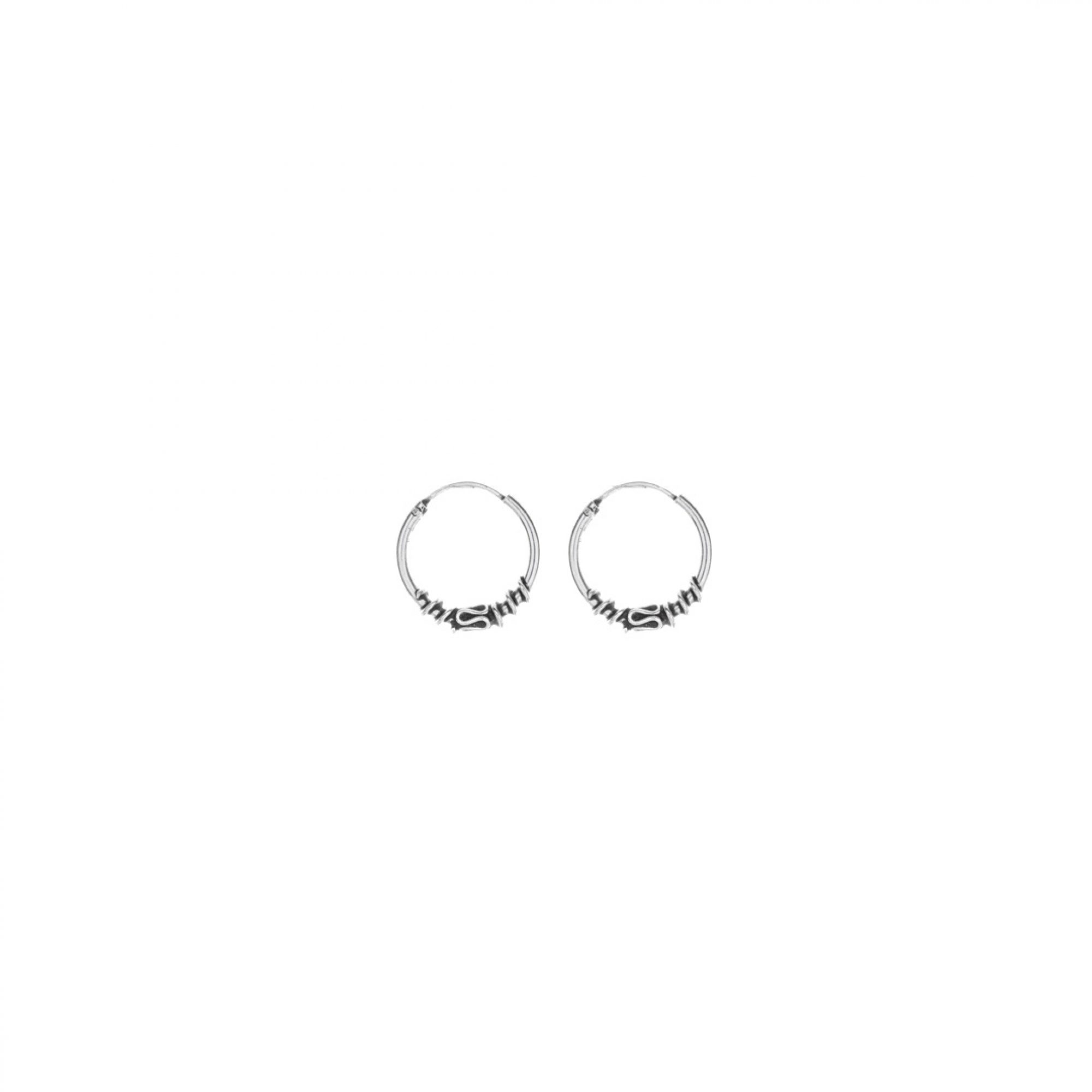 Silver hoops (16mm)