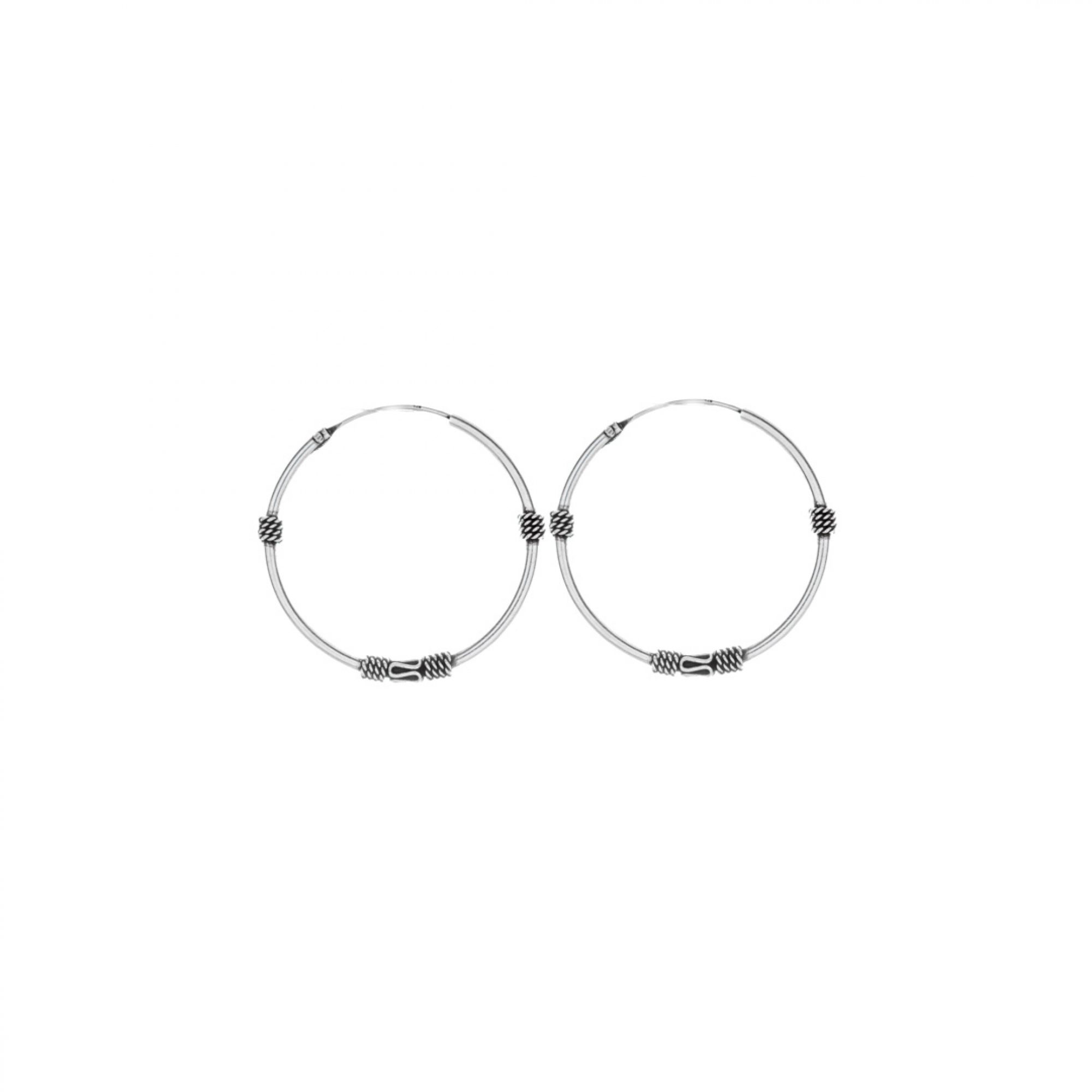Silver hoops (30mm)