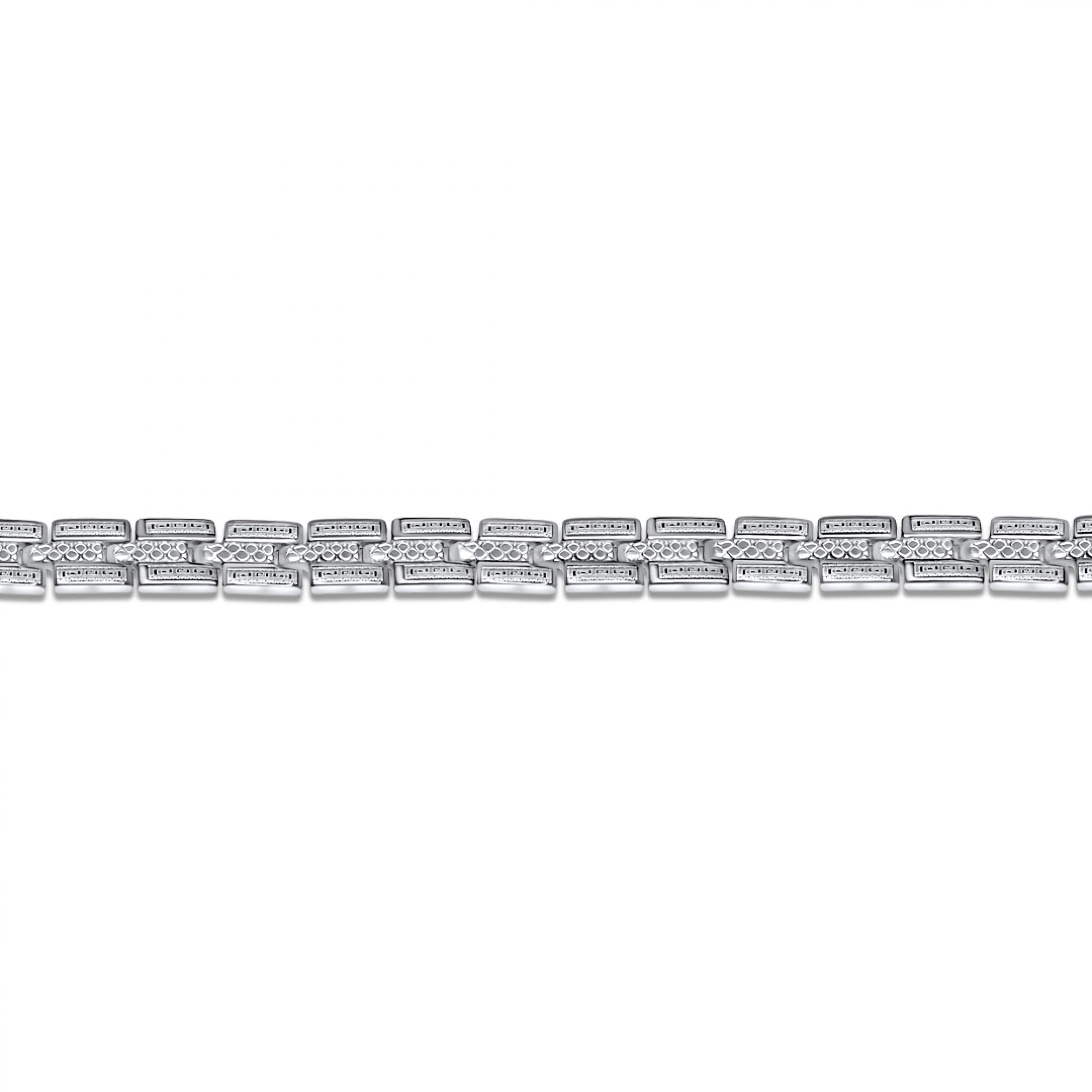 Steel bracelet with meander