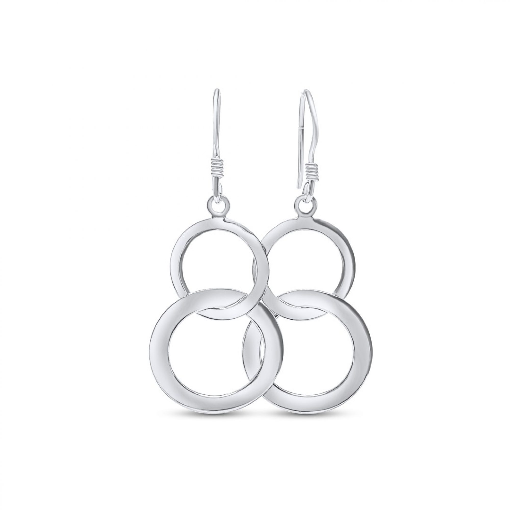 Silver dangle earrings