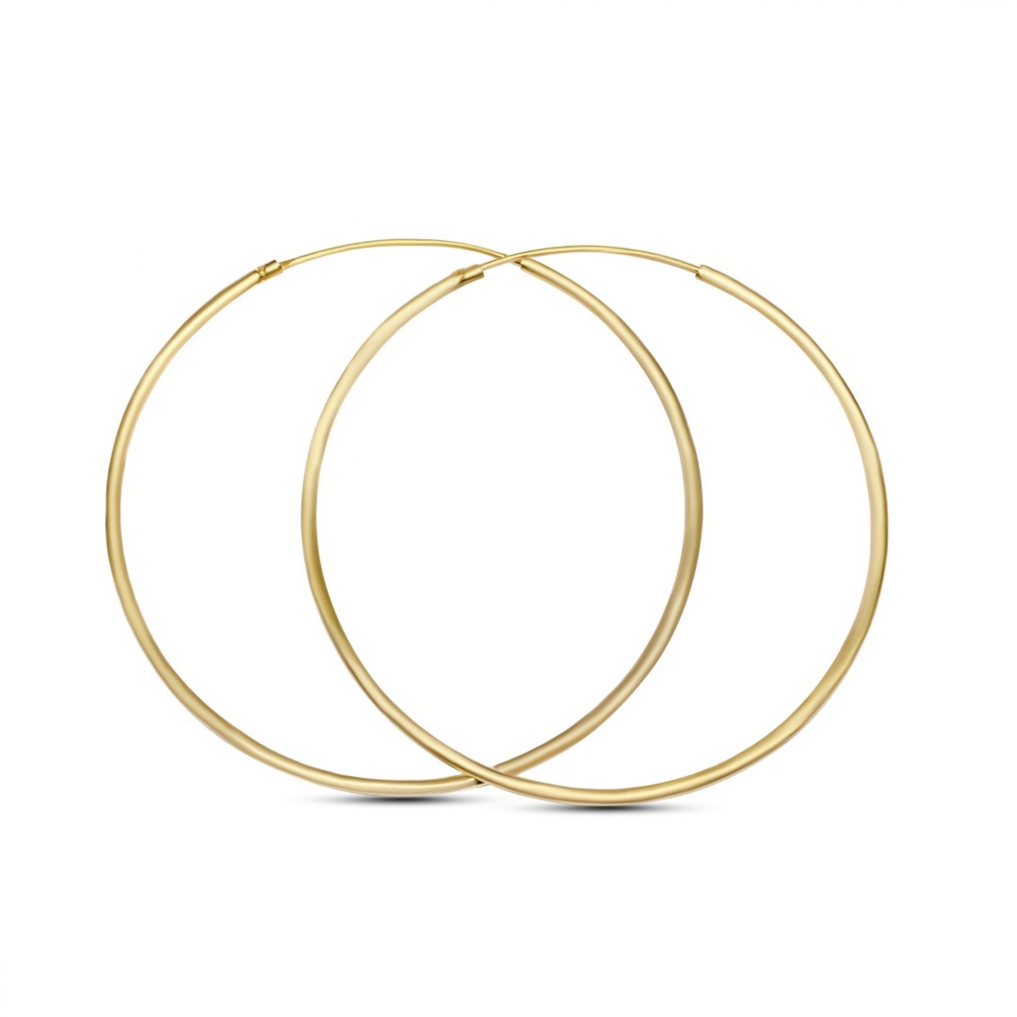 Gold plated hoops 