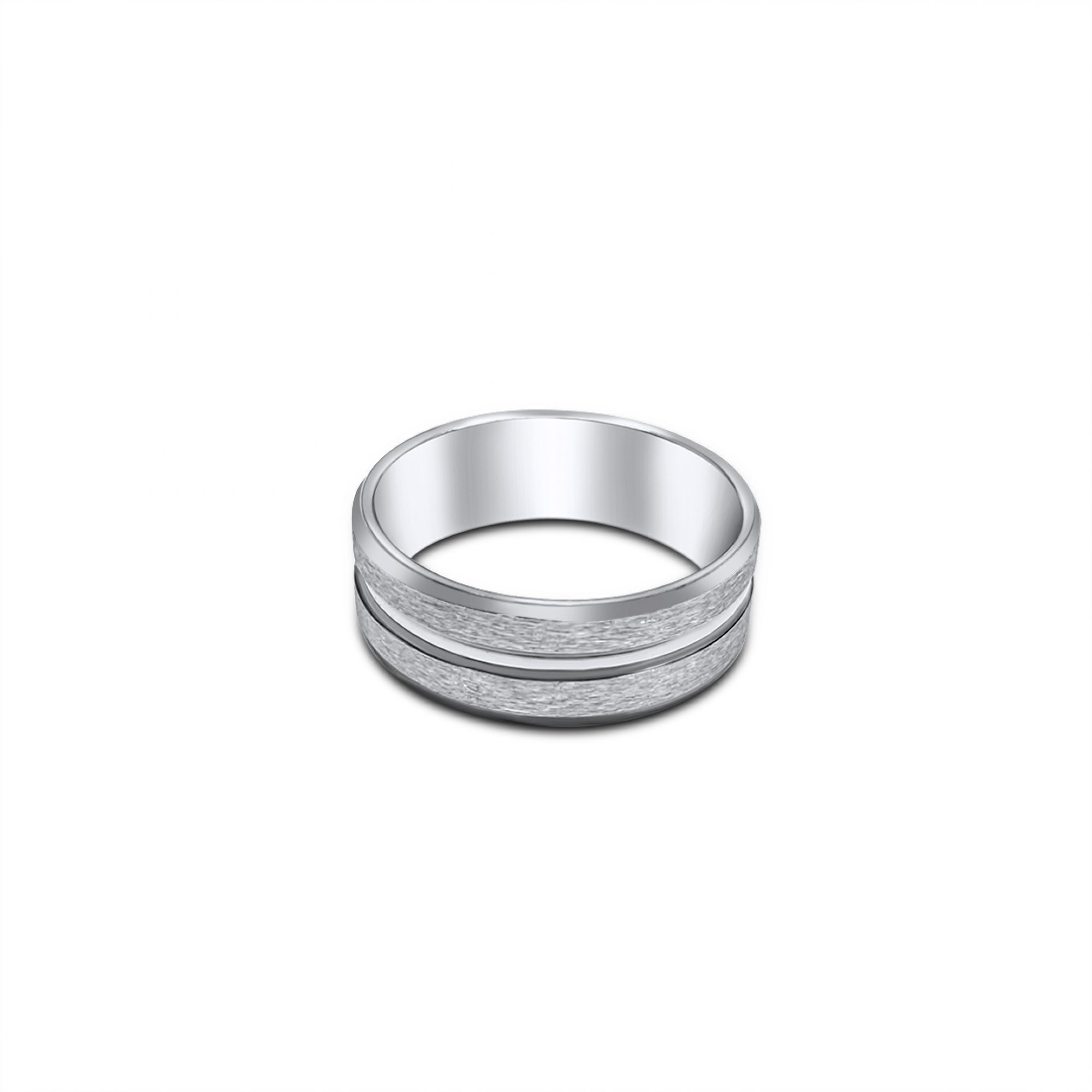 Engraved steel ring