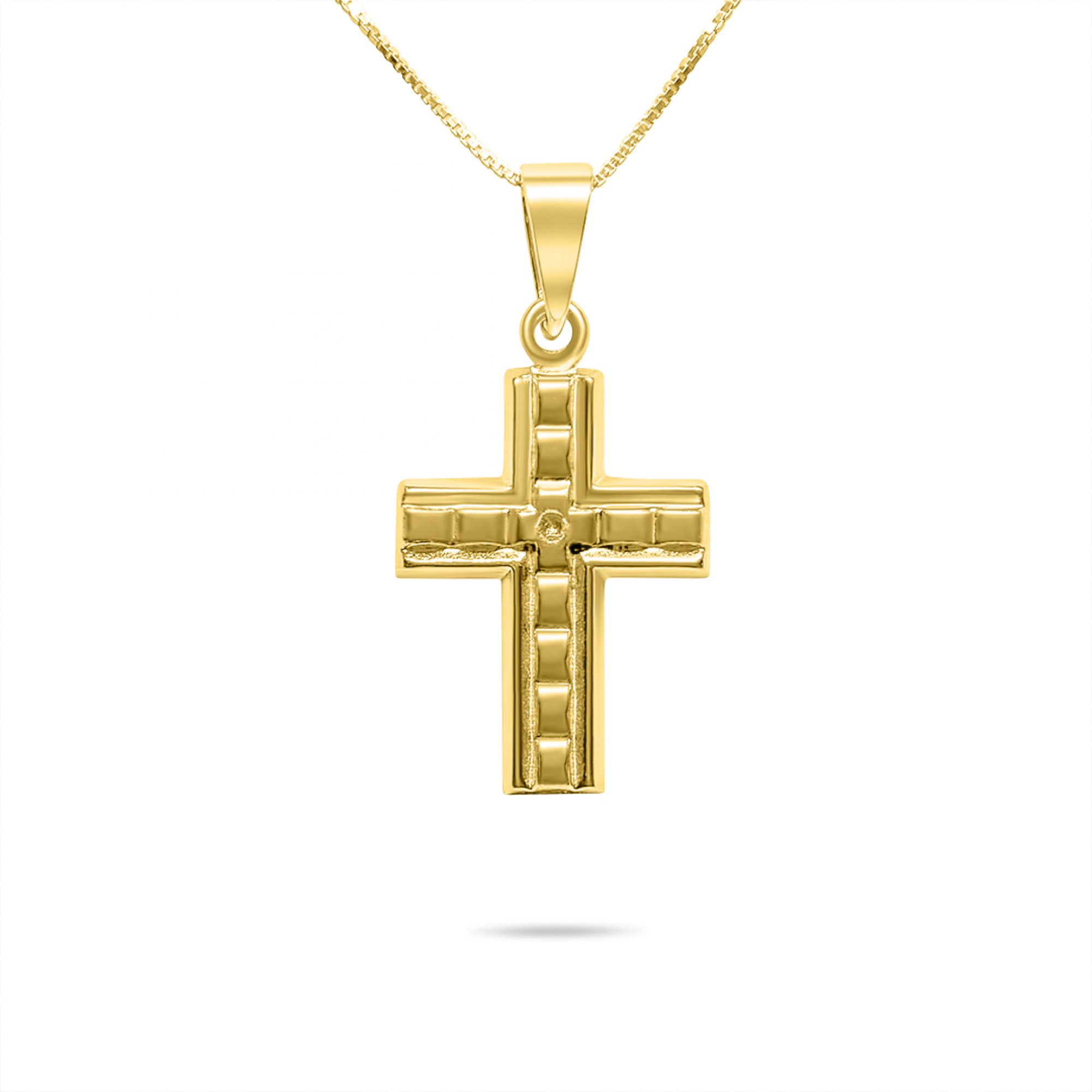 Gold plated cross necklace 