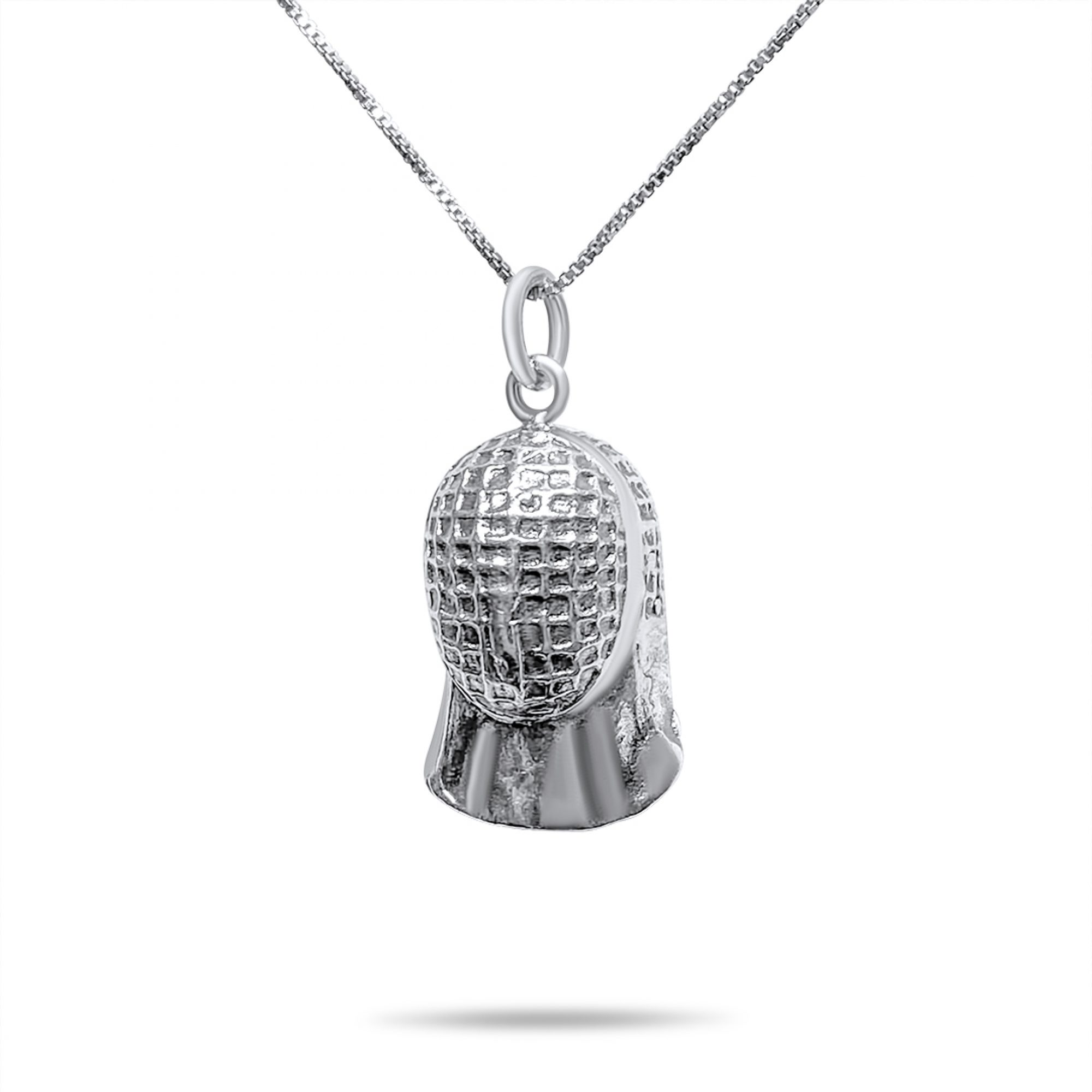 Fencing mask necklace