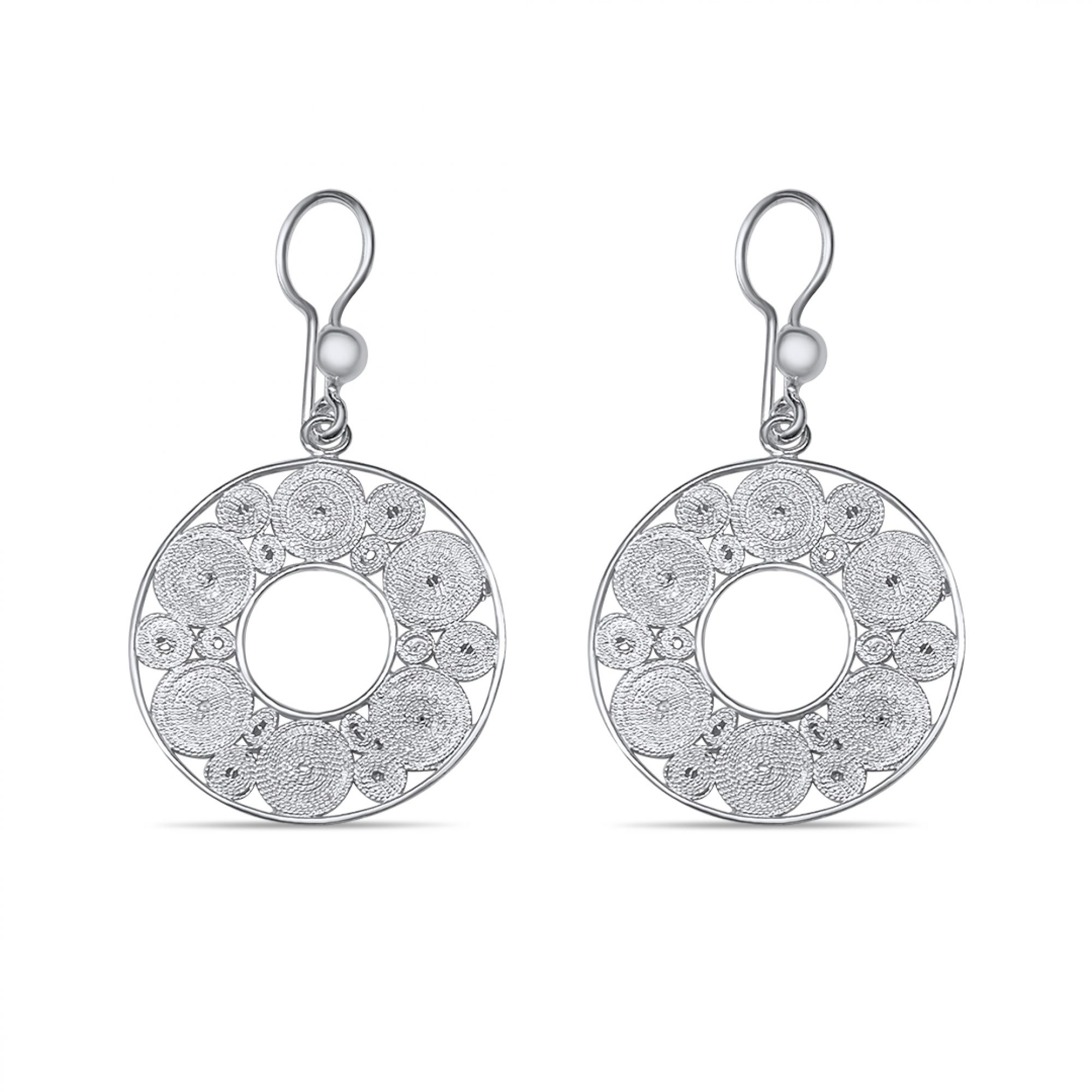 Filigree dangle earrings