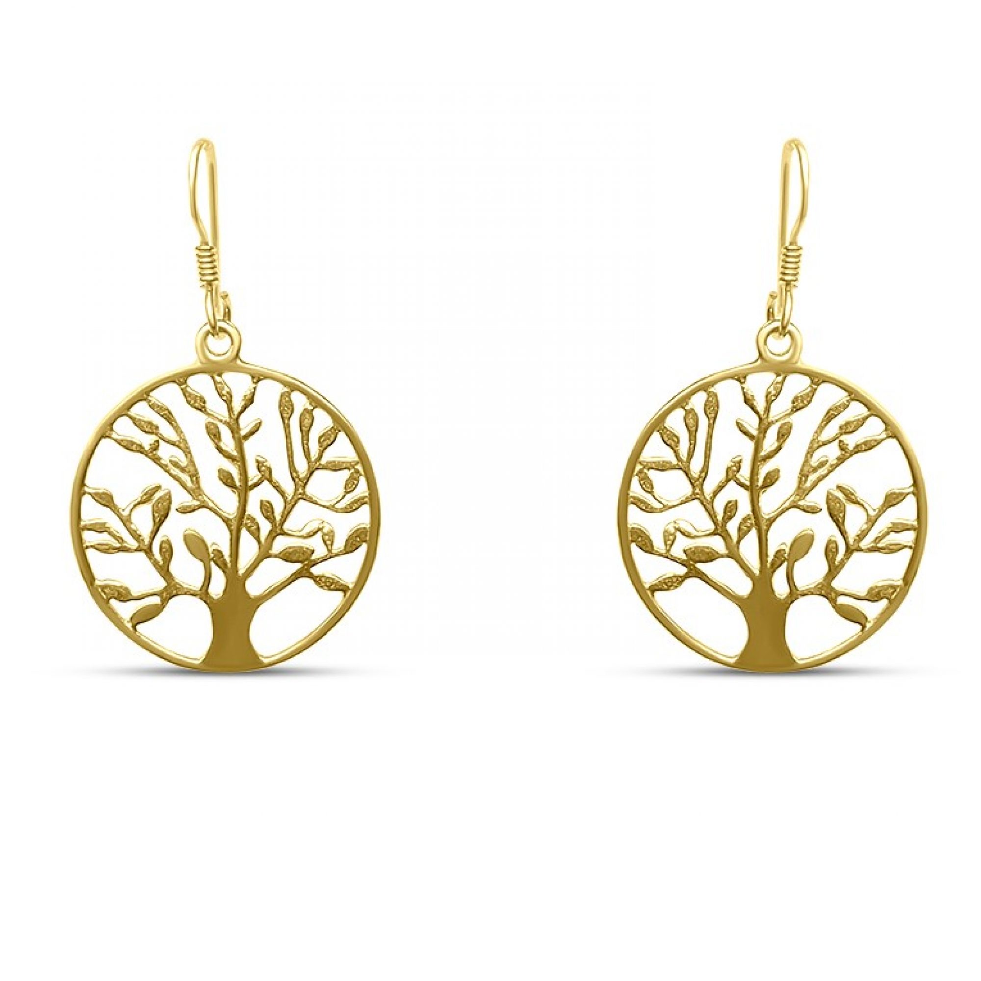 Επίχρυσα σκουλαρίκια δέντρο της ζωής