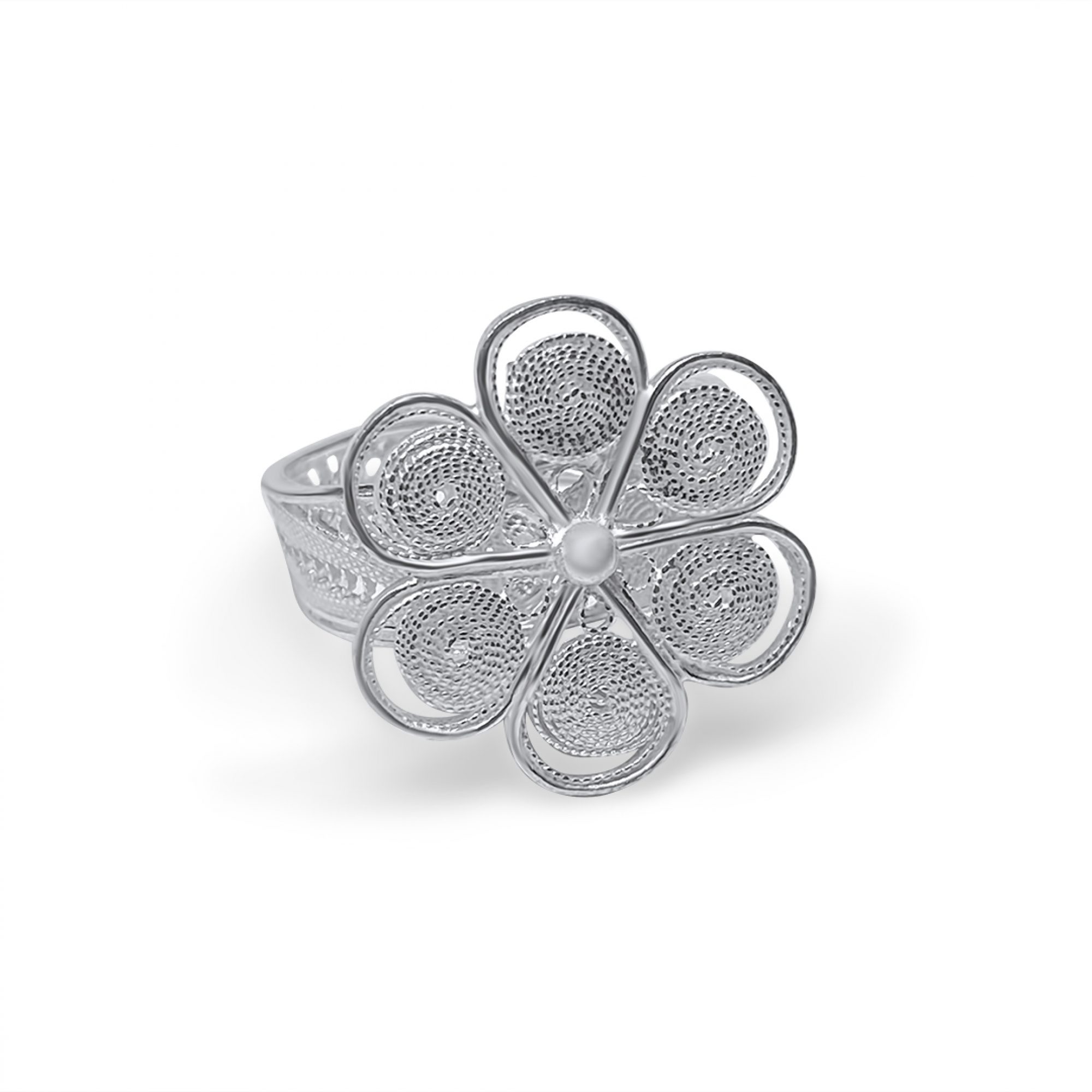 Δαχτυλίδι φιλιγκράν σε σχήμα λουλουδιού