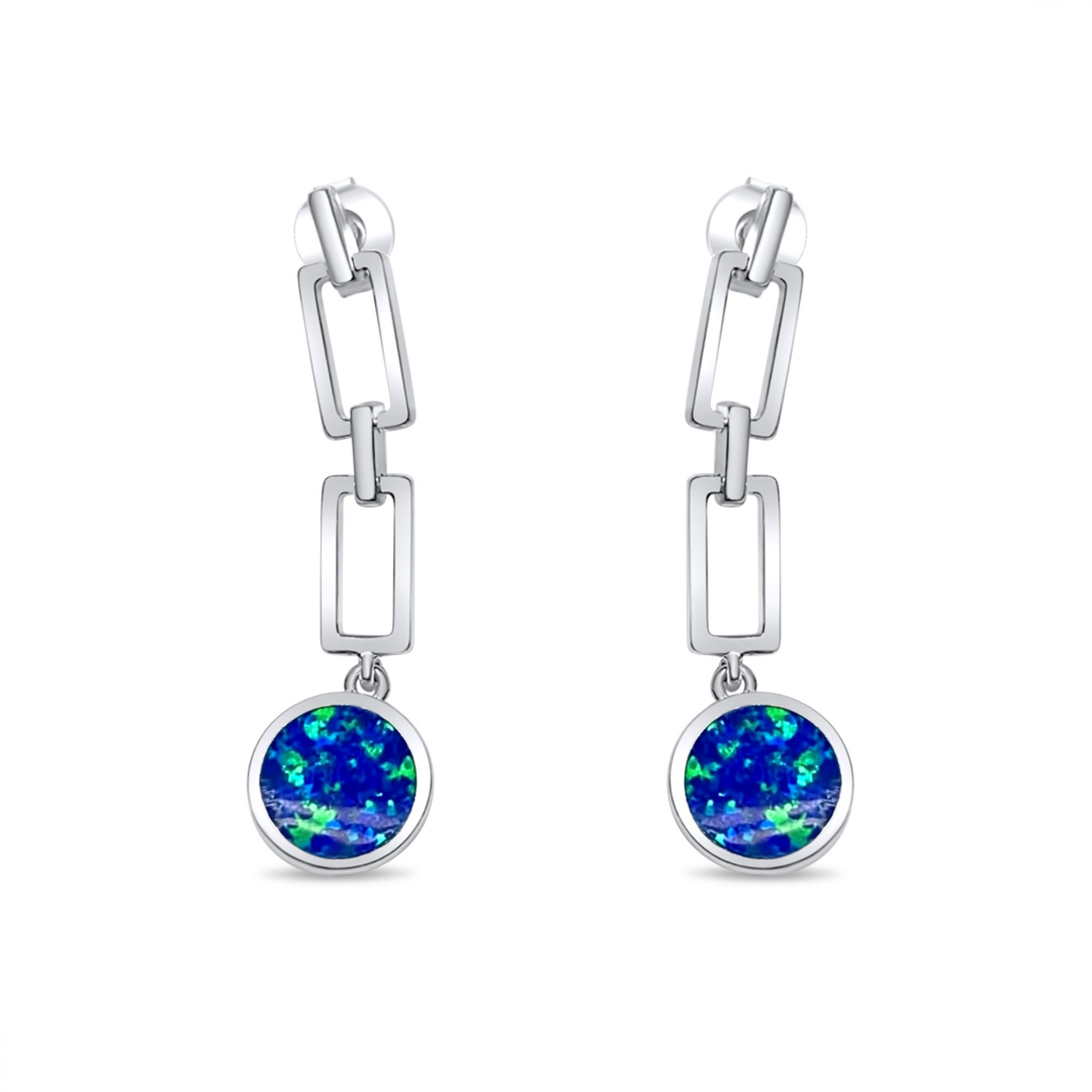 Dangle opal earrings 