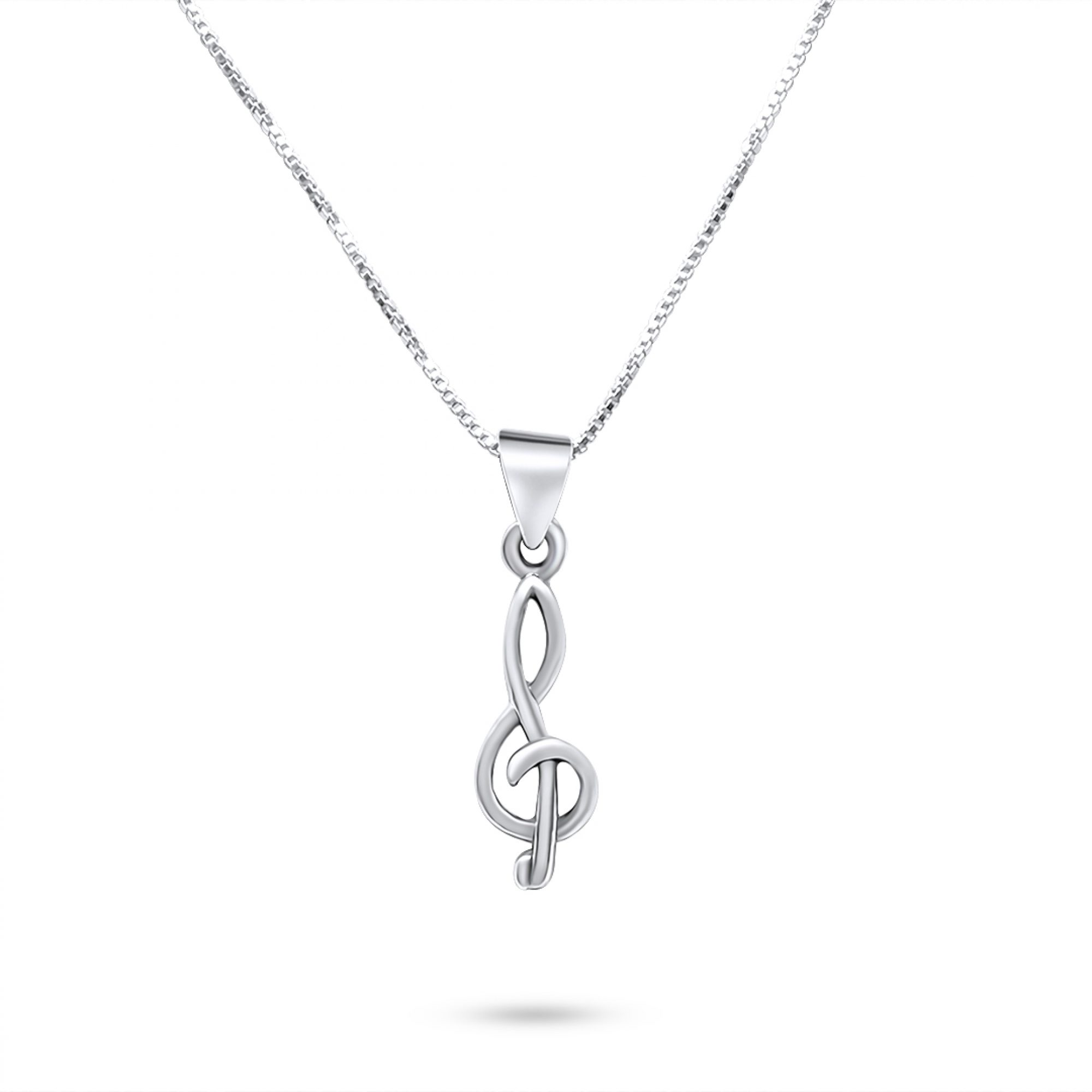 Treble clef necklace 