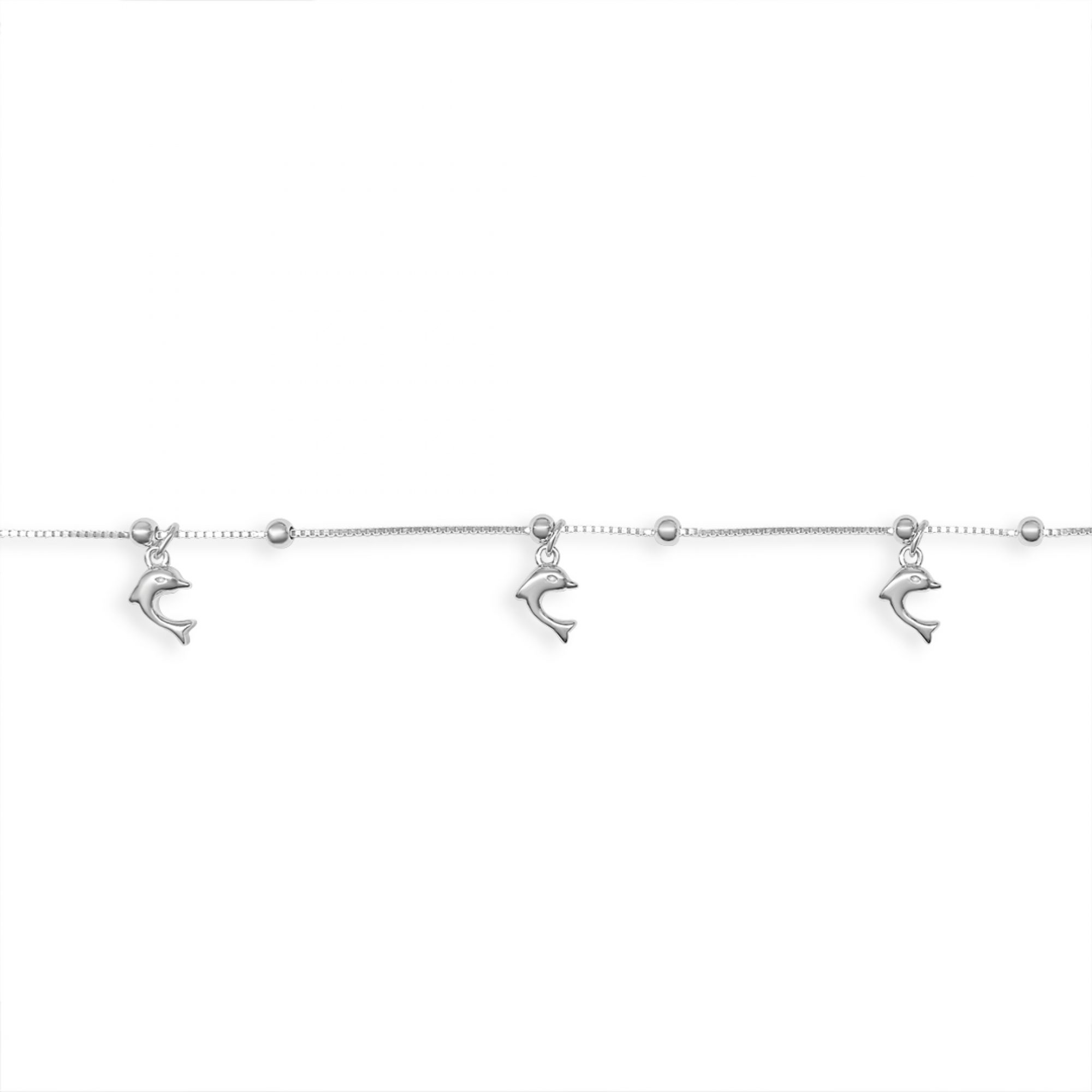 Αλυσίδα ποδιού με κρεμαστά δελφίνια