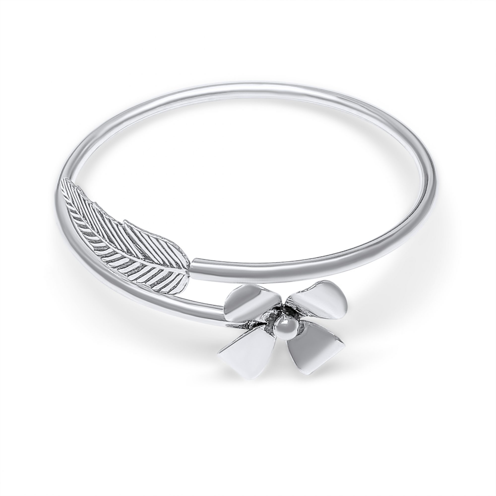 Βραχιόλι κύκλος με λουλούδι